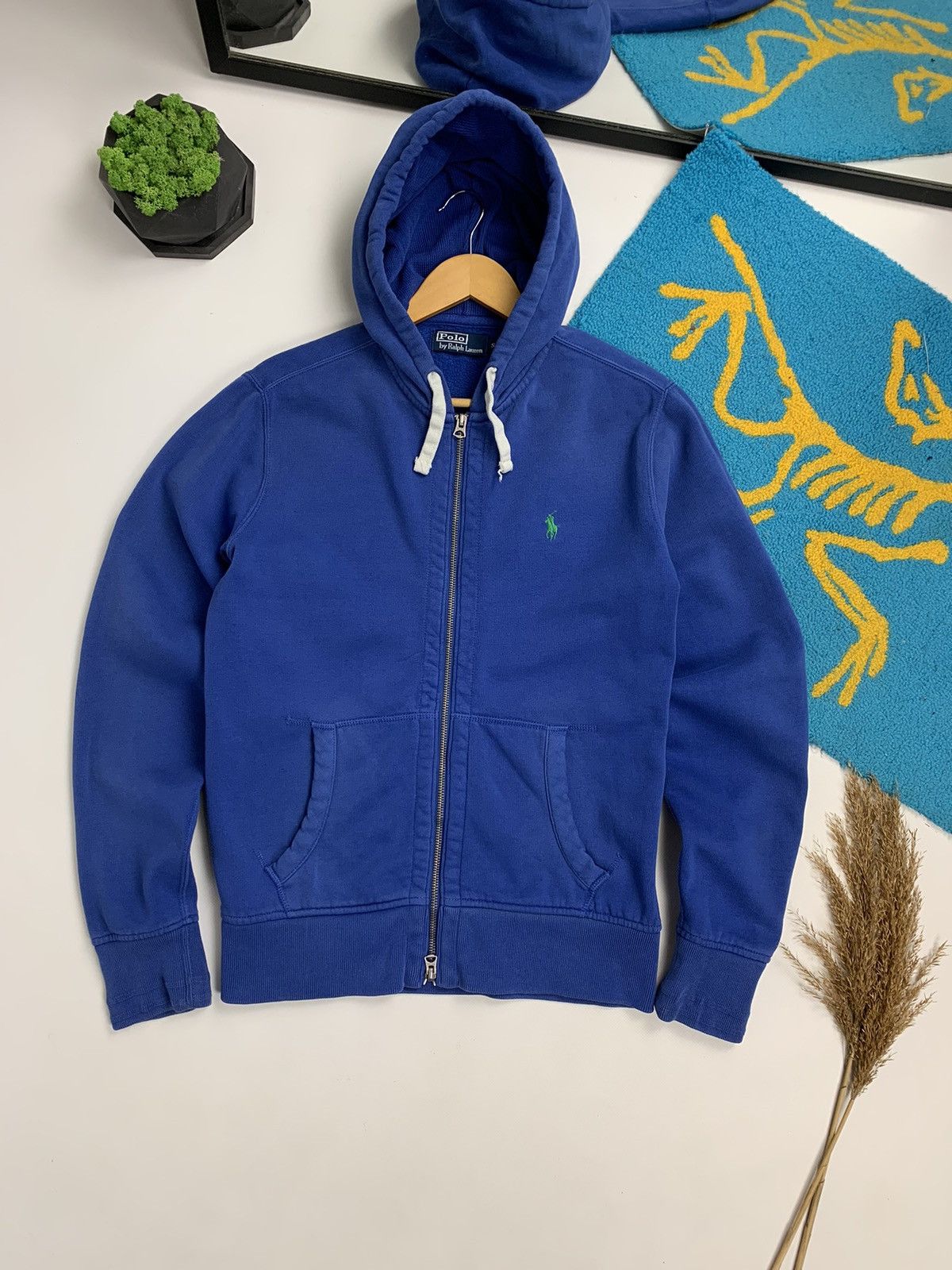 Ralph Lauren × Vintage Vintage Ralph Lauren Y2K Zip Hoodie Size US S / EU 44-46 / 1 - 1 Thumbnail