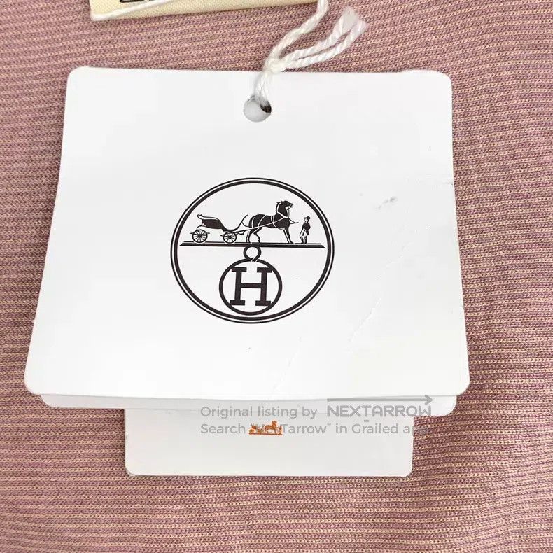 Hermes Hermes Yellow Raised Pattern Mulberry Silk Crew Neck Short Size S / US 4 / IT 40 - 7 Thumbnail