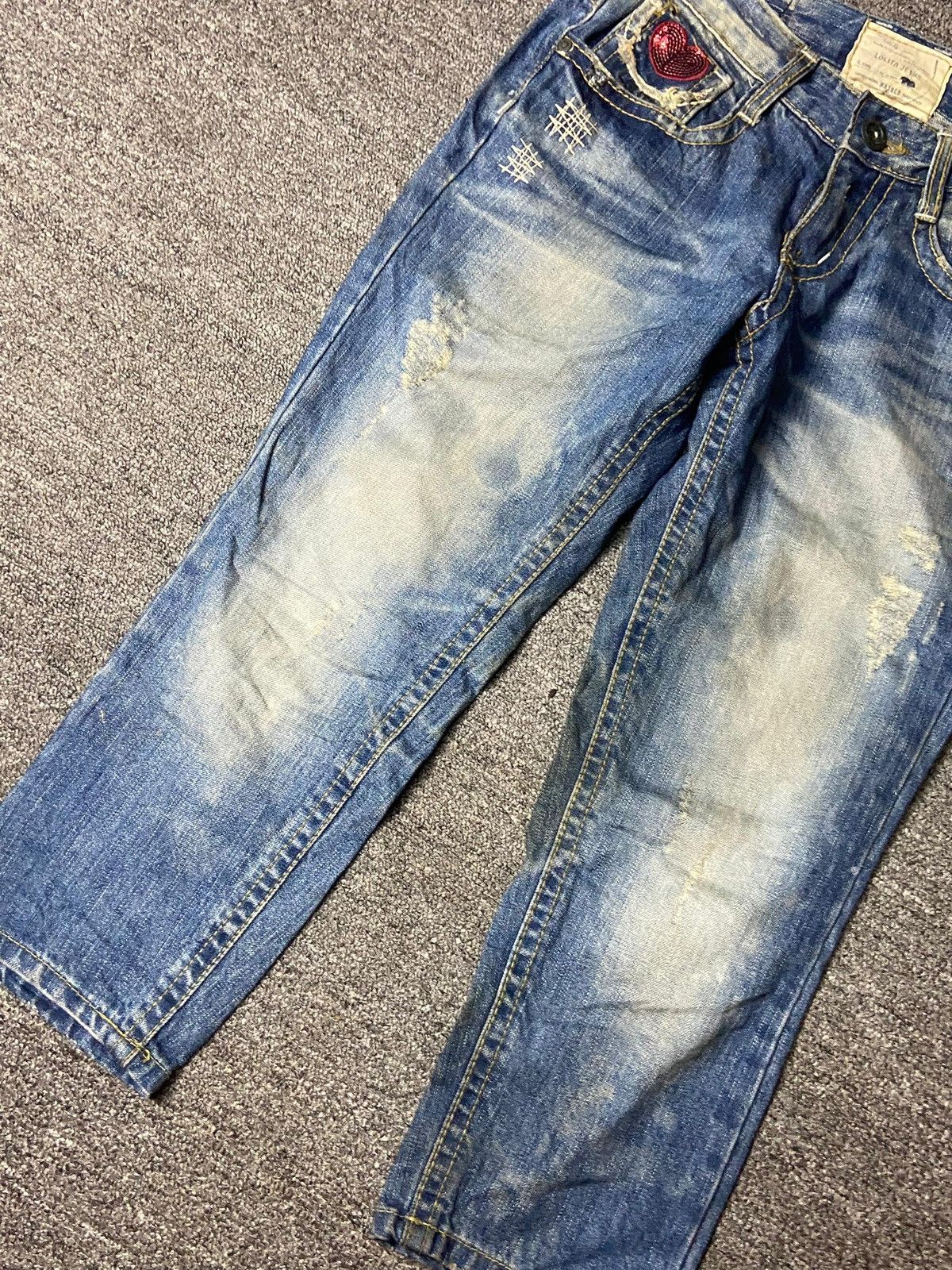 Japanese Brand Vintage Lolita Jeans Light Wash Denim (151) Size US 30 / EU 46 - 13 Thumbnail