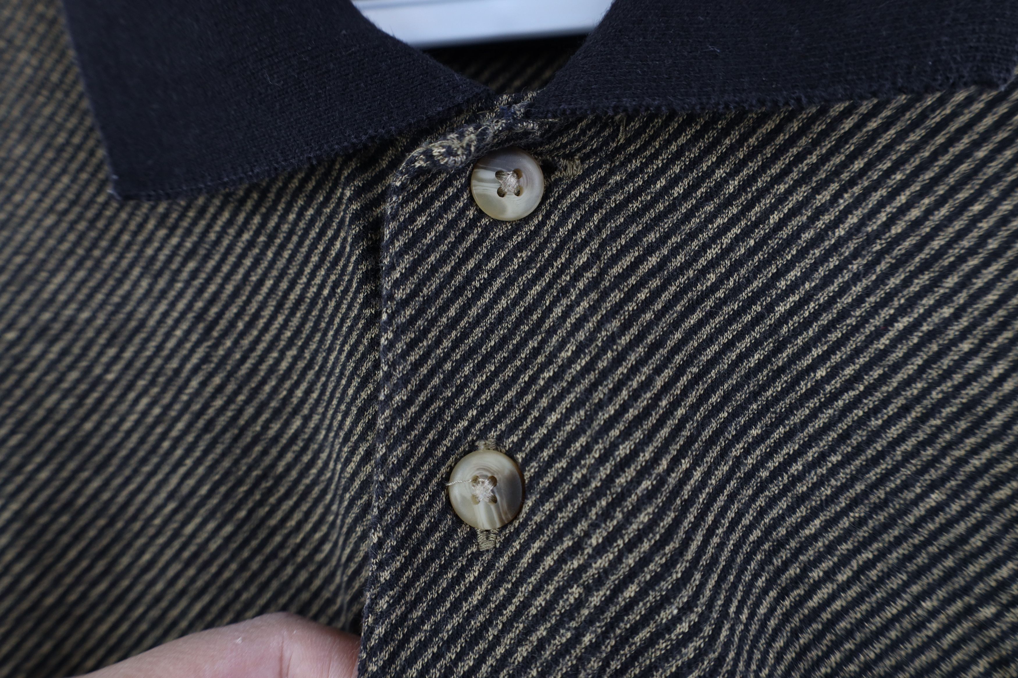Vintage Vintage 90s Y2K Streetwear Knit Long Sleeve Rugby Polo Size US L / EU 52-54 / 3 - 8 Thumbnail