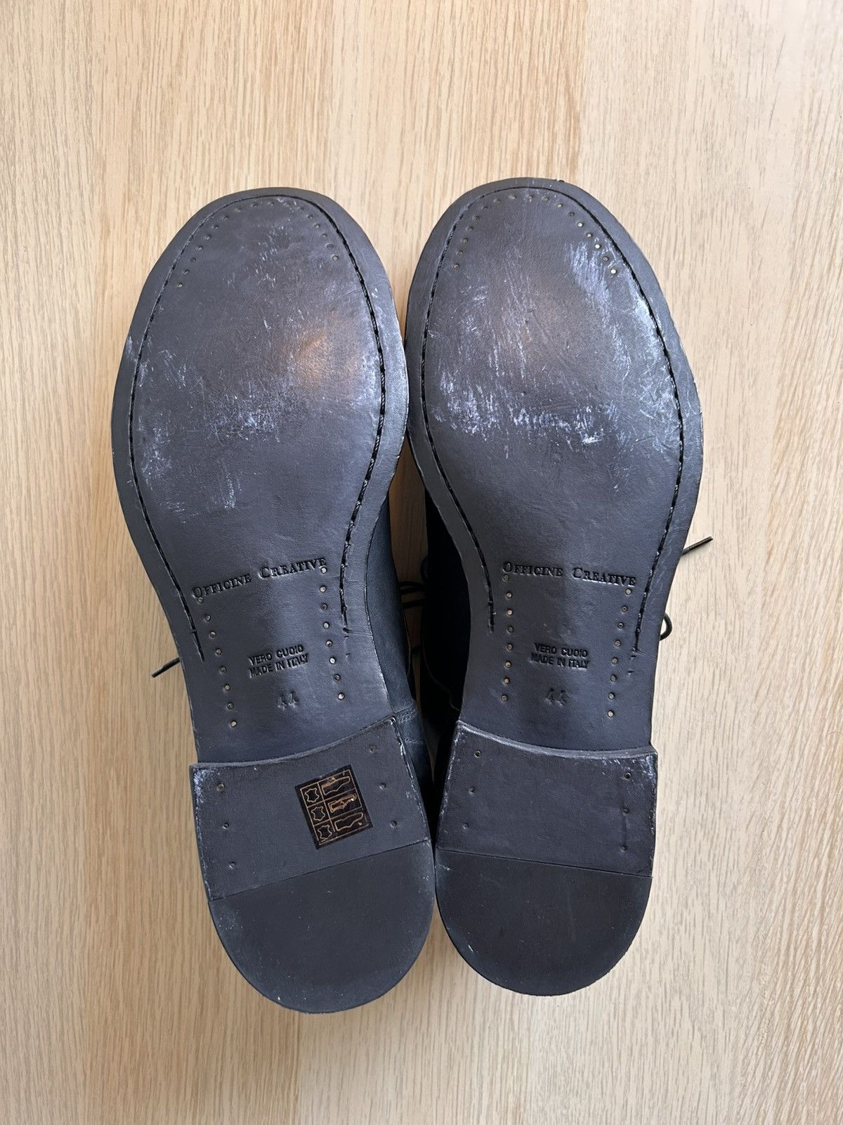 Officine Creative Black Stereo 003 Derby Shoes Size US 11 / EU 44 - 5 Thumbnail