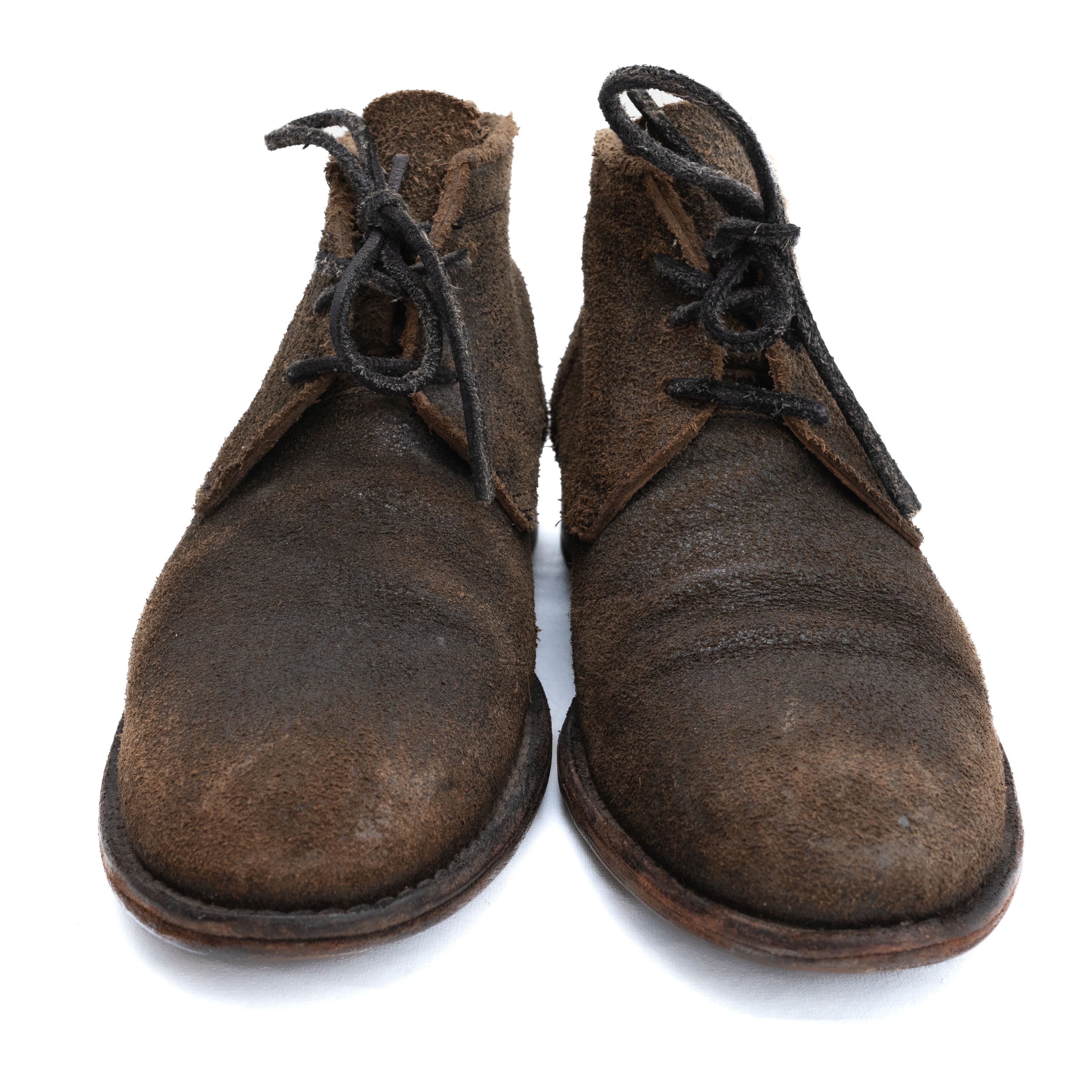 10sei0otto *No Tariff* DIECISEIZEROOTTO Reversed Leather Ankle Boots Size US 7 / IT 37 - 4 Thumbnail