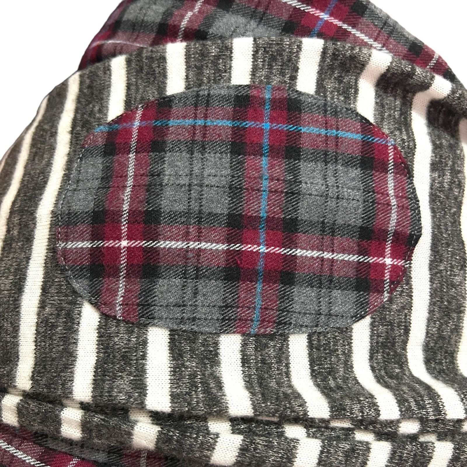 Other Striped Plaid Pocket Elbow Patch Pocketed Swing Dress Size M / US 6-8 / IT 42-44 - 8 Thumbnail