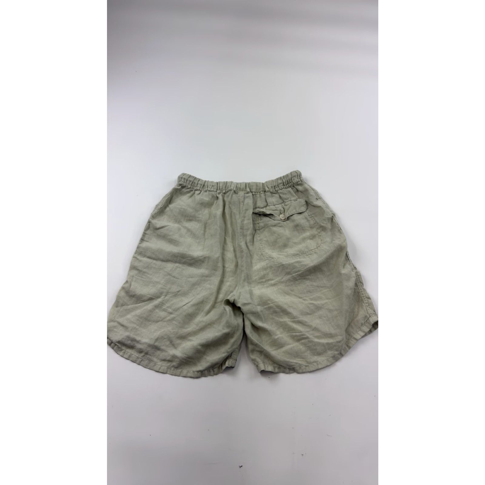 Vintage VINTAGE Elements by Arnold Zimber Linen Shorts Mens Small Beige Casual Summer 90s Size US 29 - 7 Thumbnail