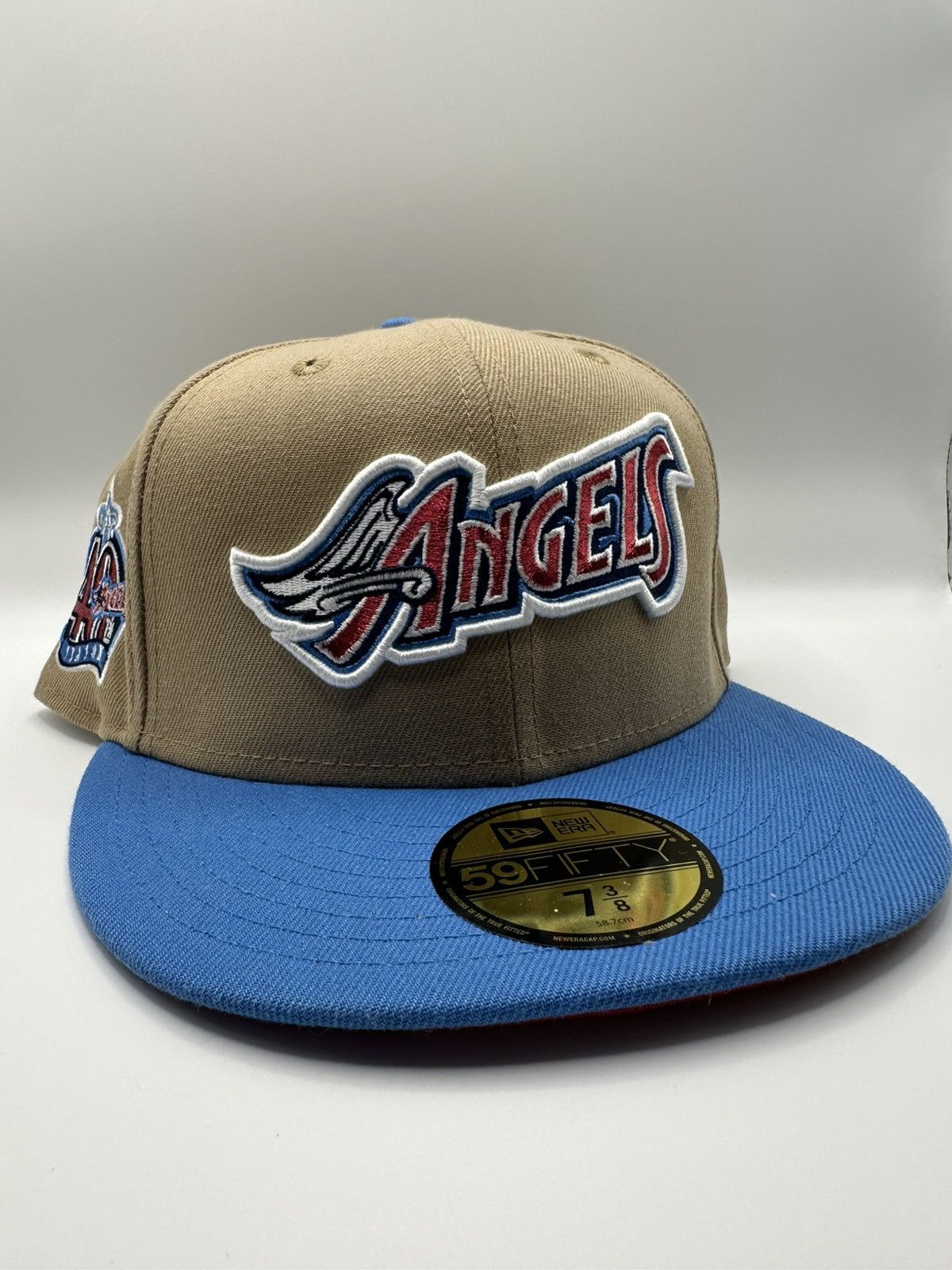 New Era Anaheim Angels Beige 7 3/8 DS New Era Size ONE SIZE - 1 Thumbnail