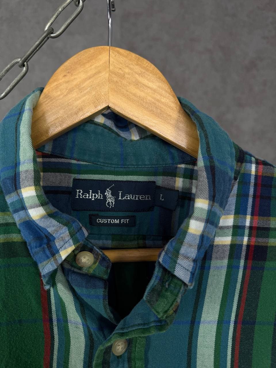 Polo Ralph Lauren Polo Ralph Lauren vintage designer logo flannel shirt Size US L / EU 52-54 / 3 - 4 Thumbnail
