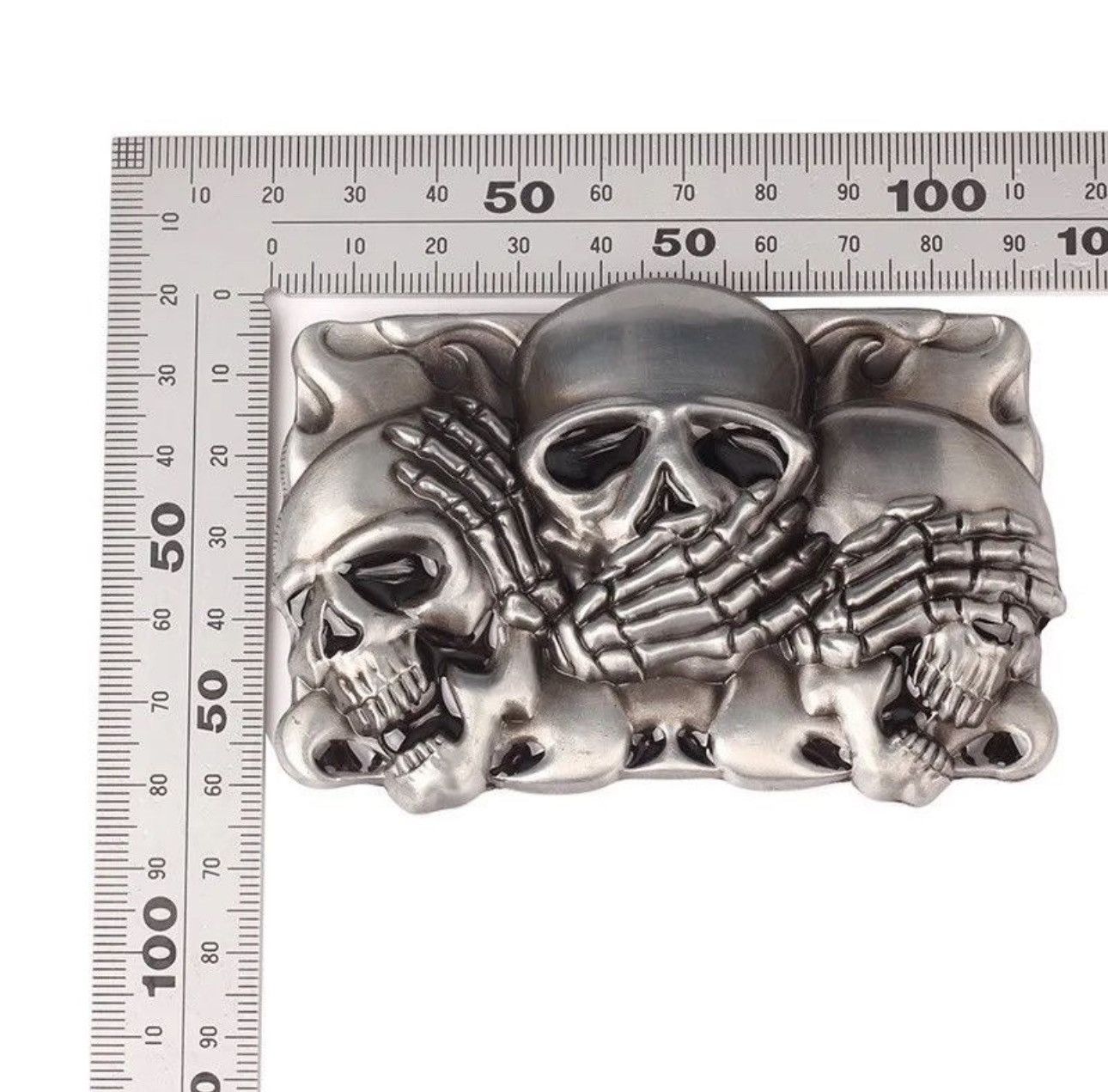 Other Skull Skeleton Belt Buckle ( no belt ) Size ONE SIZE - 3 Thumbnail