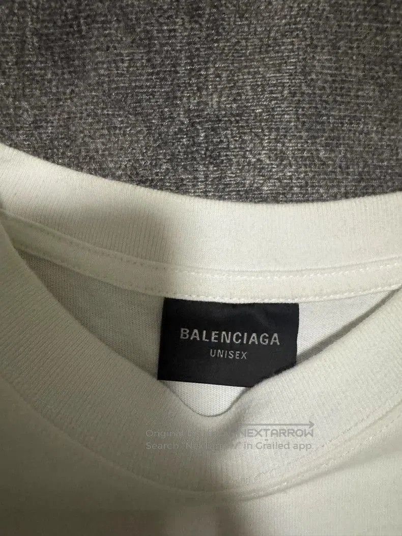 Balenciaga Balenciaga Paris Print White Short Sleeve T-shirt. Size US XS / EU 42 / 0 - 4 Thumbnail