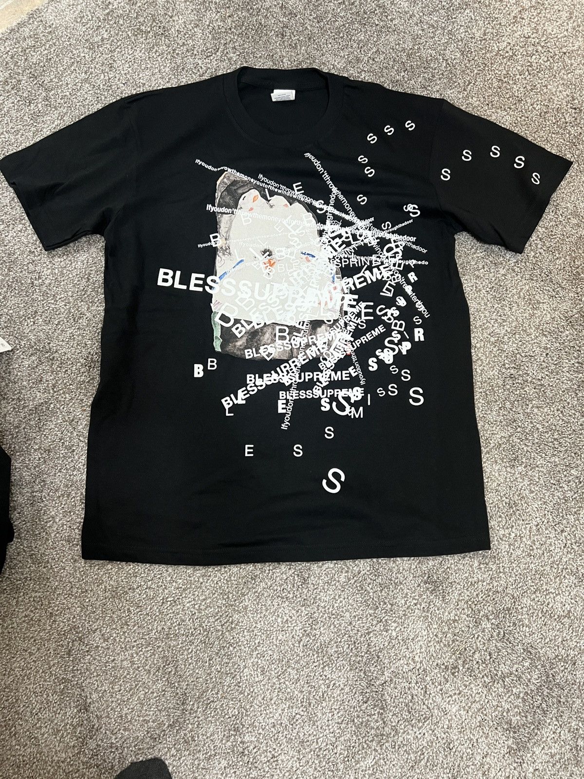 Supreme Blessed x Supreme Observed in a Dream Black Tee | Grailed