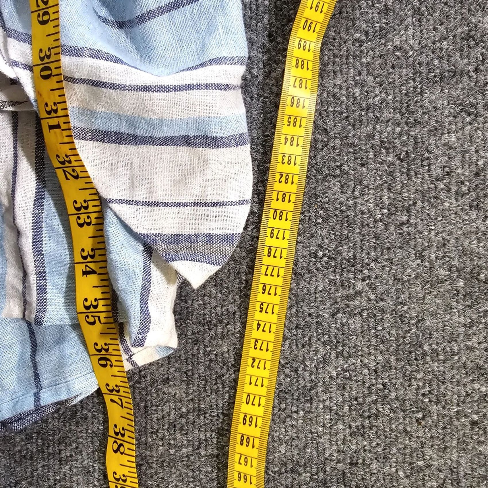 Drew Drew Dress Womens Small Blue White Striped Linen Tie Waist Sleeveless Casual Beach Resort Adjustable Belted Bohemian Modern Spring Summer Womens Size S / US 4 / IT 40 - 6 Thumbnail