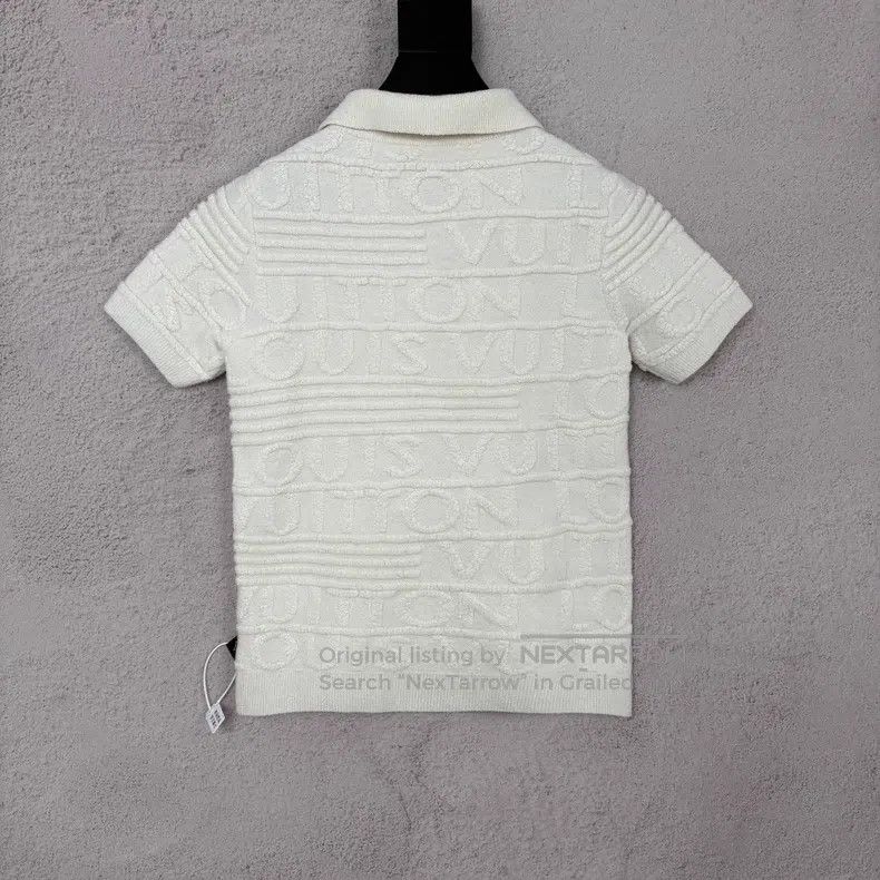 Louis Vuitton Louis Vuitton Towel fabric embossed logo short sleeve polo Size S / US 4 / IT 40 - 2 Thumbnail