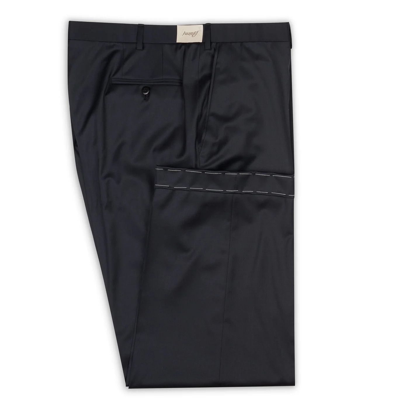 Brioni BRIONI "CATONE" Handmade Navy Blue Wool Suit Short Portly Size 52R - 4 Thumbnail