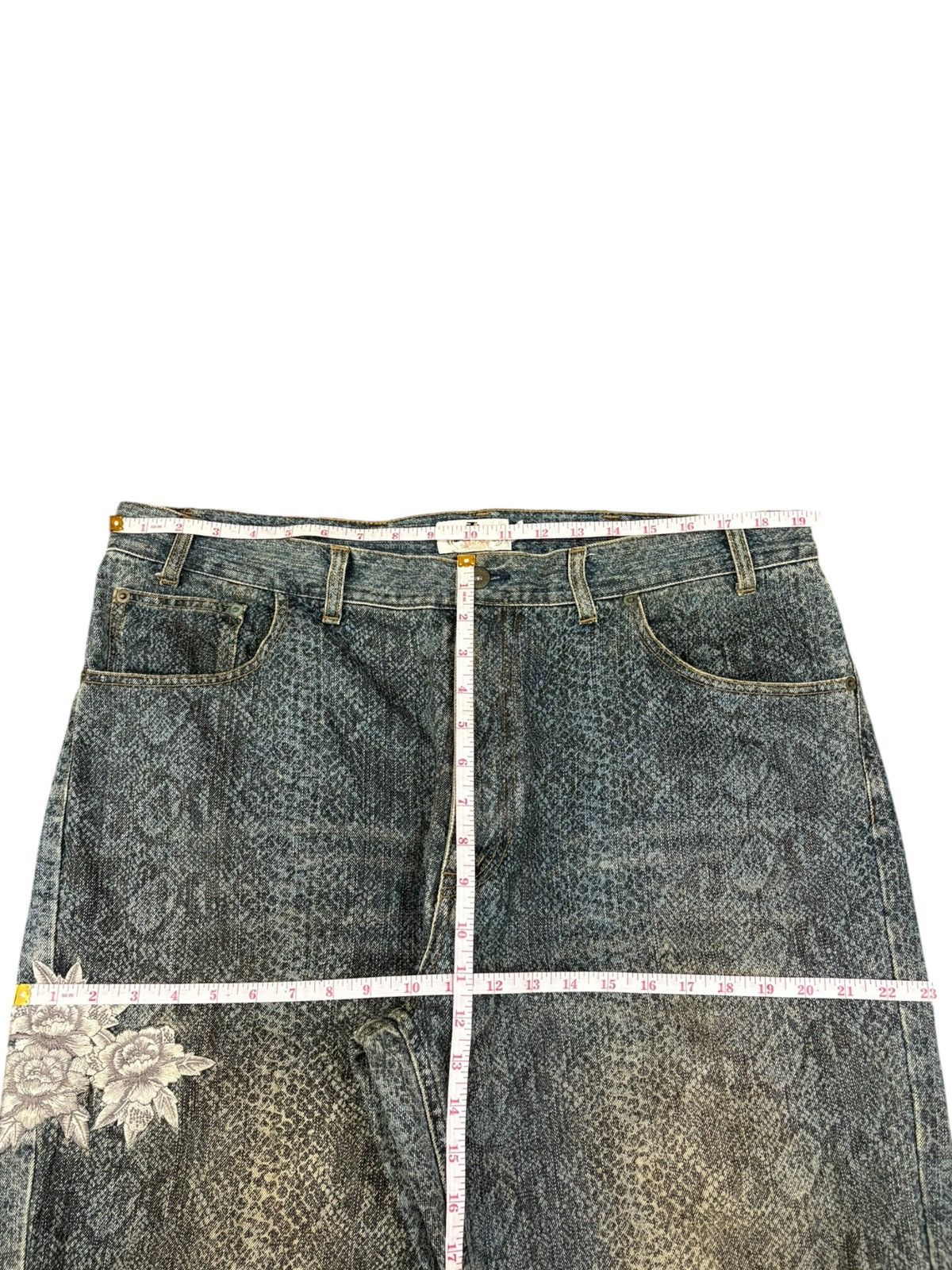 Japanese Brand Vintage Karakuri Tamashi Sugoi Snake Skin Baggy Jeans Size US 40 / EU 56 - 13 Thumbnail