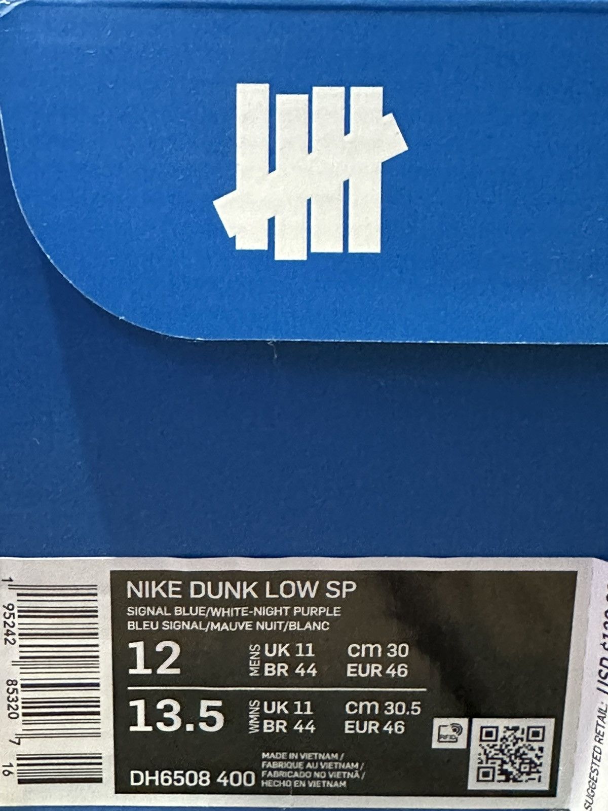 Nike × Undefeated Nike Dunk Low ‘Undefeated’ Size US 12 / EU 45 - 8 Thumbnail