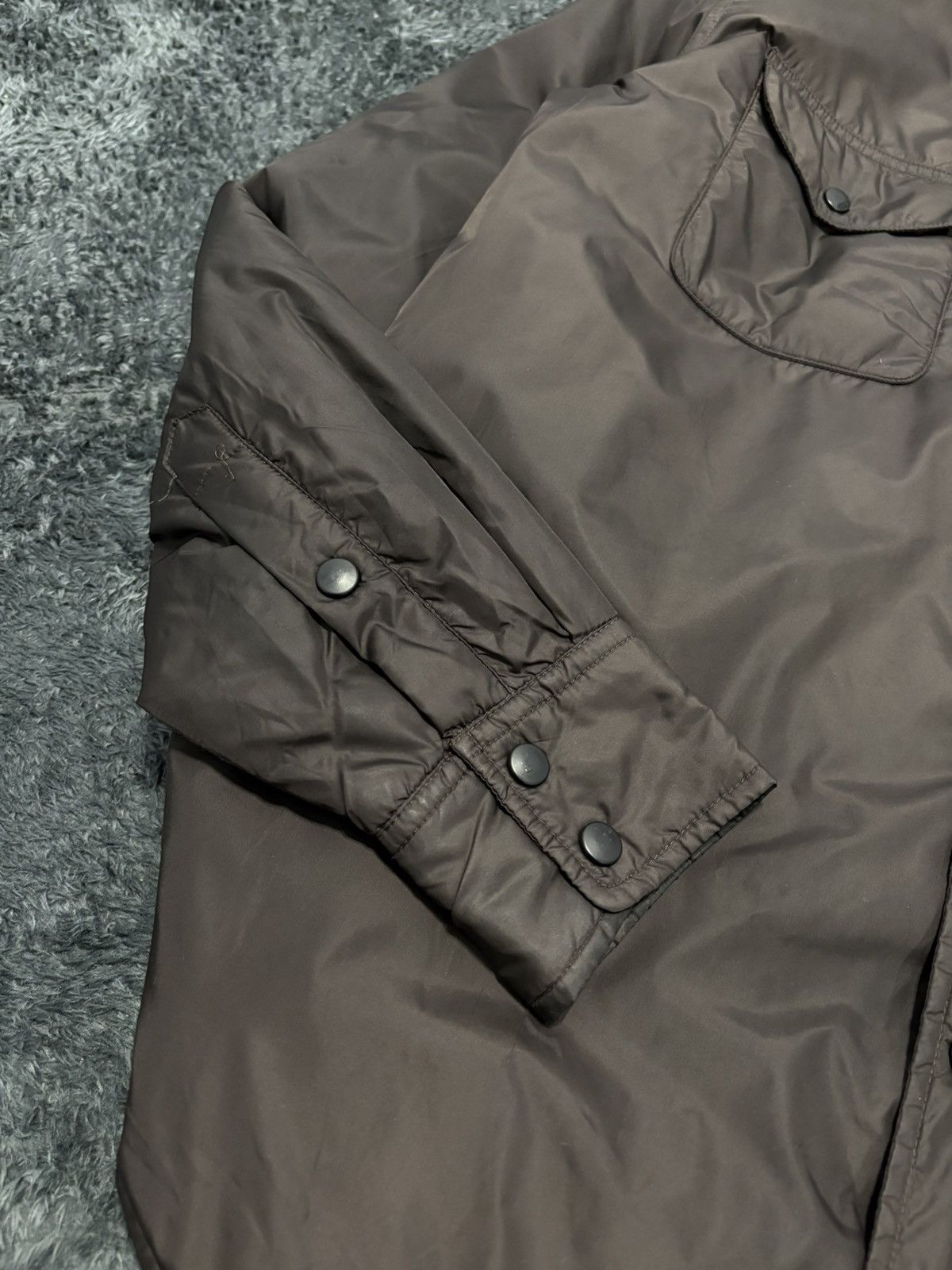 Aspesi Brown Nylon Aspesi Button Up Shirt Jacket Thermore Size US M / EU 48-50 / 2 - 3 Thumbnail
