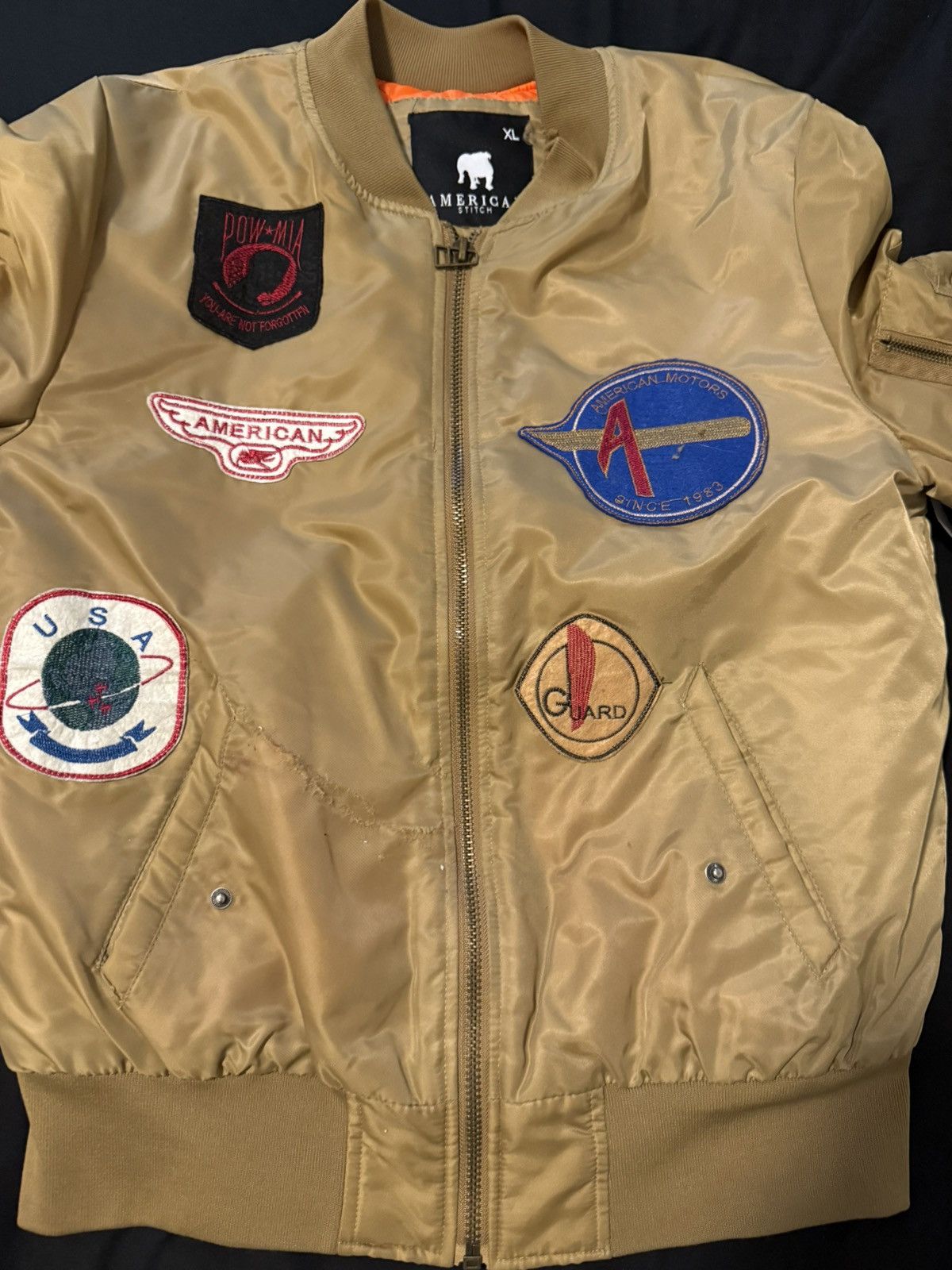 Other × Vintage brown aviator bomber jacket Size US L / EU 52-54 / 3 - 1 Thumbnail