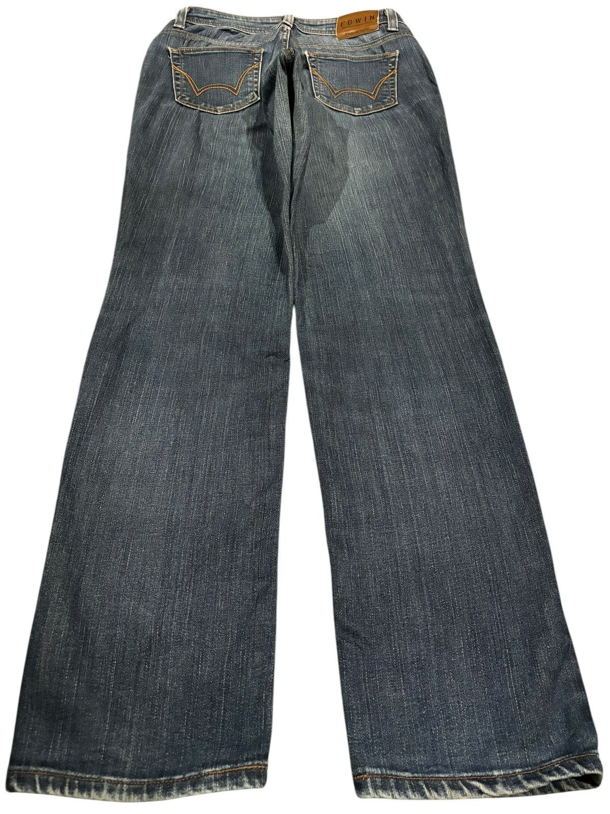 Edwin × Japanese Brand Vintage Y2k Edwin 406 Made In Japan Faded Straight Cut Jeans Size US 31 - 2 Thumbnail