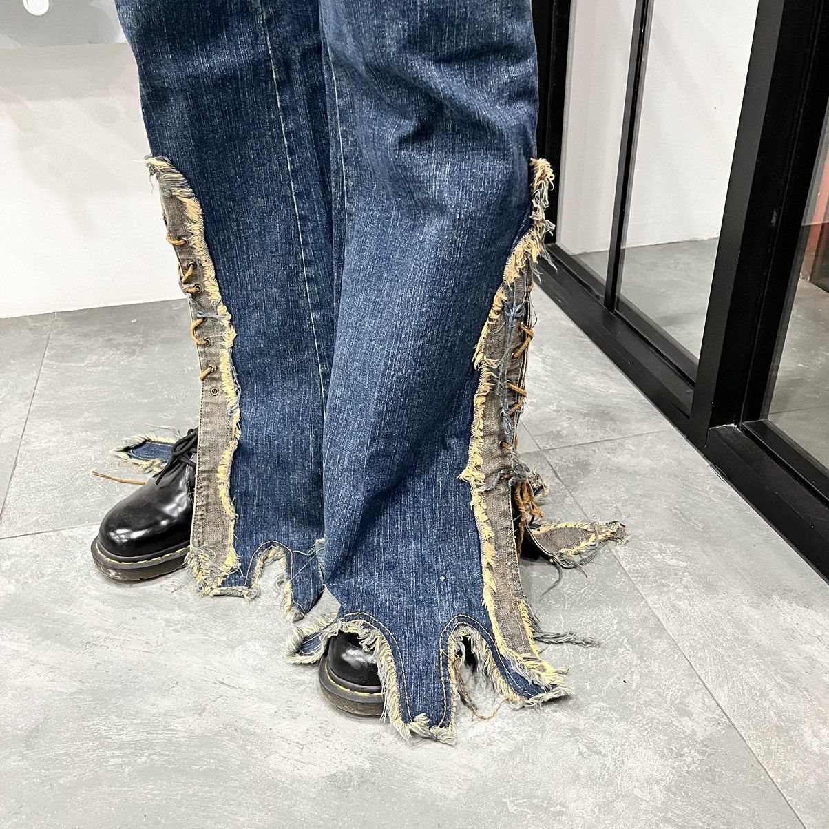 Japanese Brand Japanese Brand Laced Up Flared Pants Size US 35 - 12 Thumbnail