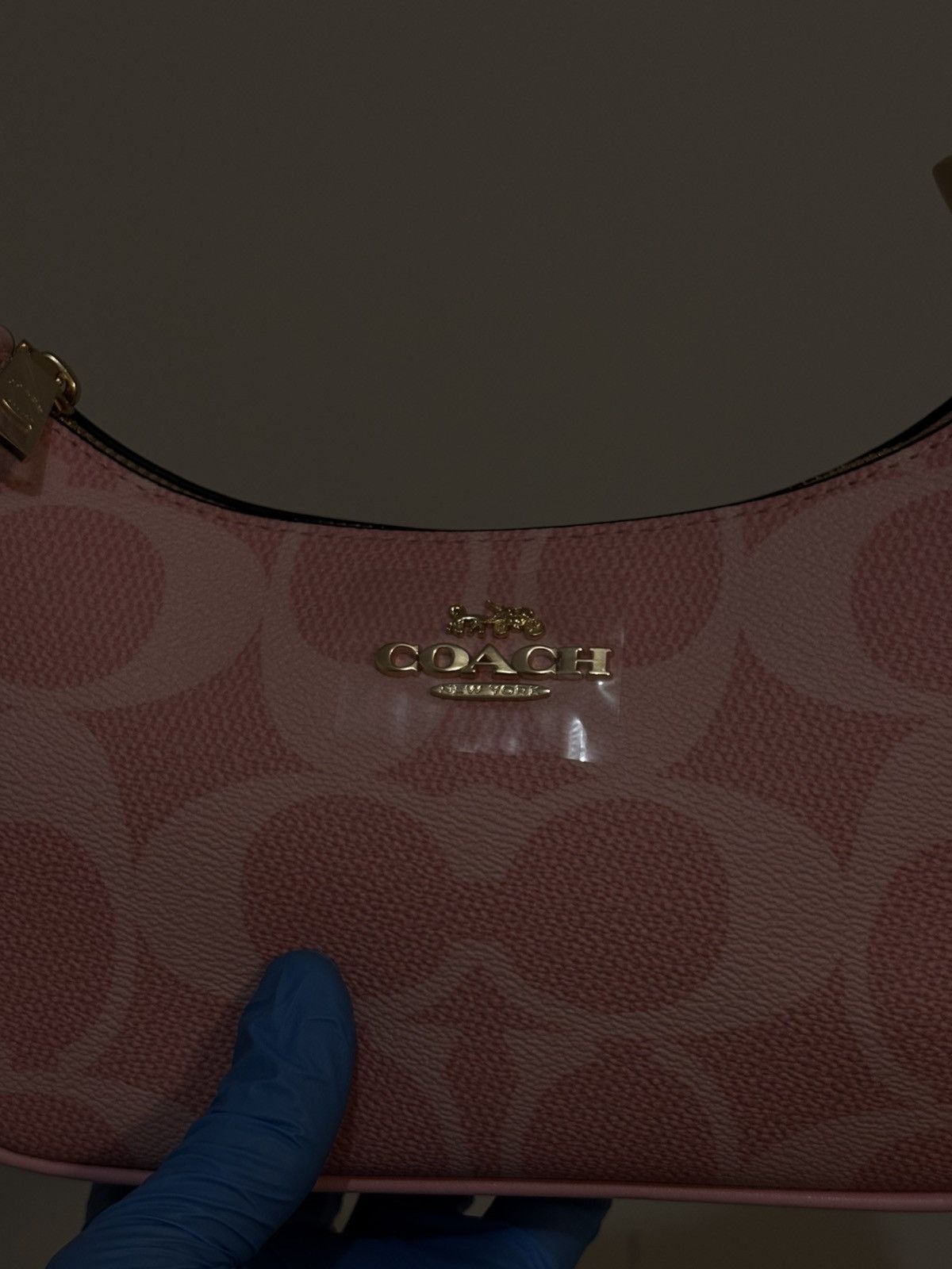 Pink Coach shoulder bag