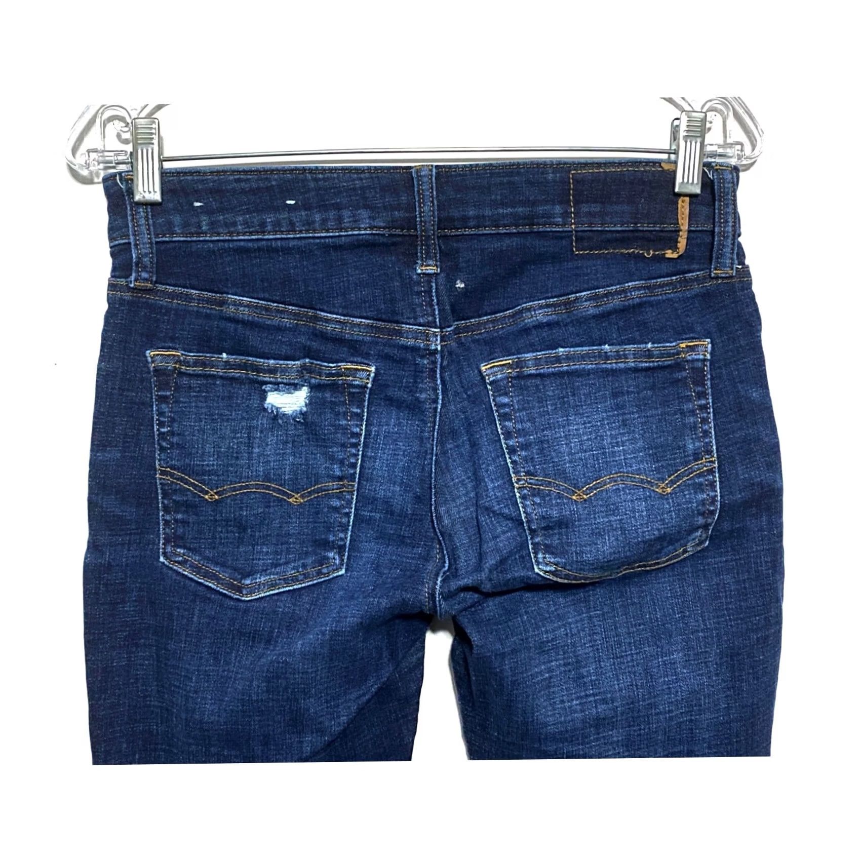 American Eagle Outfitters American Eagle NeXt Level Stretch Slim Jeans Mens 28x30 Distressed Ripped Y2K Blue Fit Denim Size US 27 - 4 Thumbnail