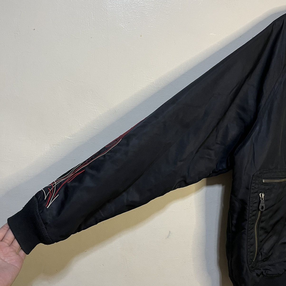 Harley Davidson 1990's Harley Davidson Custom Speed Flame Varsity Jacket Size US L / EU 52-54 / 3 - 11 Thumbnail