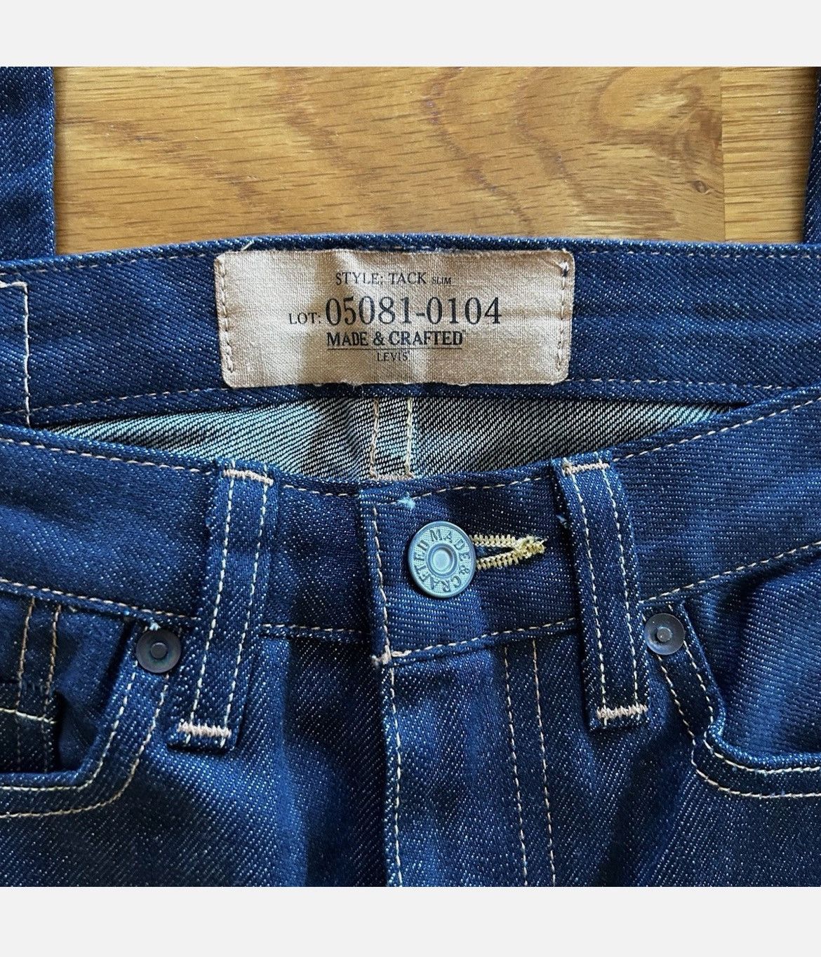 Levi's Made & Crafted Levi’s MADE & CRAFTED SELVEDGE JEANS~Tack Slim~05081-0104 Size US 28 / EU 44 - 5 Thumbnail