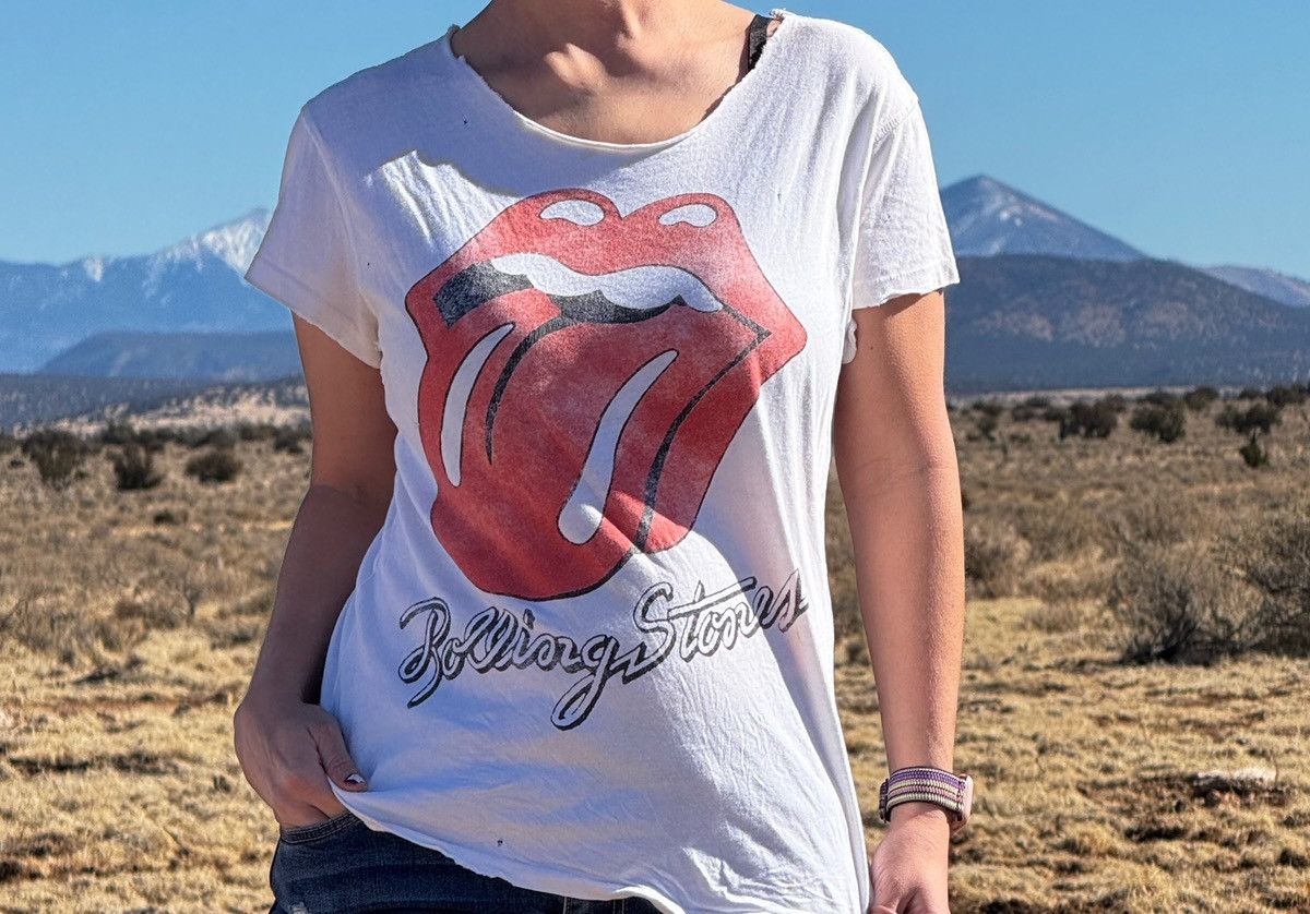 Band Tees × The Rolling Stones Rolling Stones Distressed Shirt Size M / US 6-8 / IT 42-44 - 1 Thumbnail