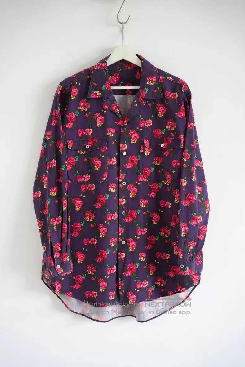 Yohji Yamamoto Yohji Yamamoto size os 90s Rose Full Print Floral Shirt Size US M / EU 48-50 / 2 - 1 Thumbnail