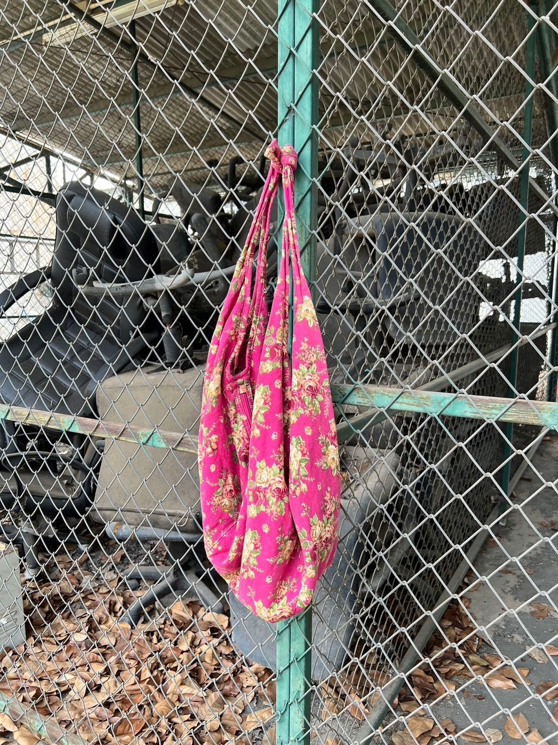 Vintage 🌸 Tsuno Pink Flower Crossbody / Tote Bag Size ONE SIZE - 6 Thumbnail