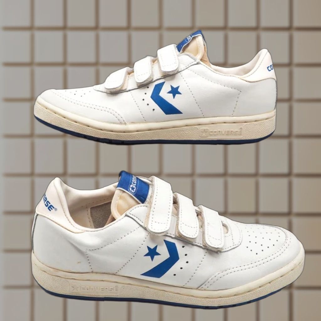 Vintage Converse One Star Youth Sneakers White Deadstock 1980s