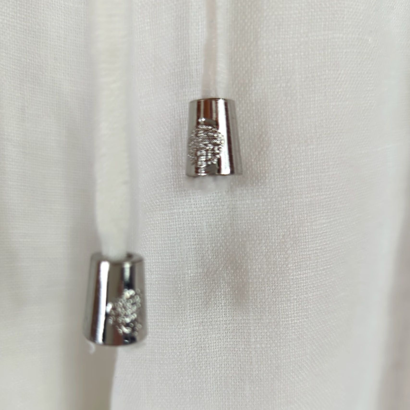Vince Camuto Vince Camuto Womens Linen Wide Leg Pants White L Elastic Waist Pockets Casual Summer Beach Bohemian 31in Inseam Regular Rise 12” Size Type Regular Size 36" / US 14 / IT 50 - 5 Thumbnail