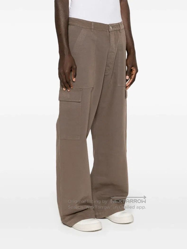 Rick Owens RICK OWENS size S Gray-brown lined wide leg work pants Size US 27 - 2 Thumbnail