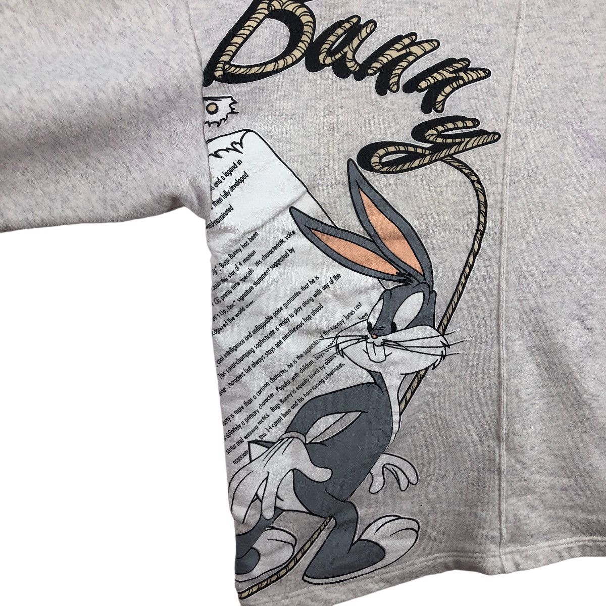 Vintage × Warner Bros Vintage 90s LOONEY TUNES Bugs Bunny Sweatshirt Warner Bros. Size US L / EU 52-54 / 3 - 3 Thumbnail