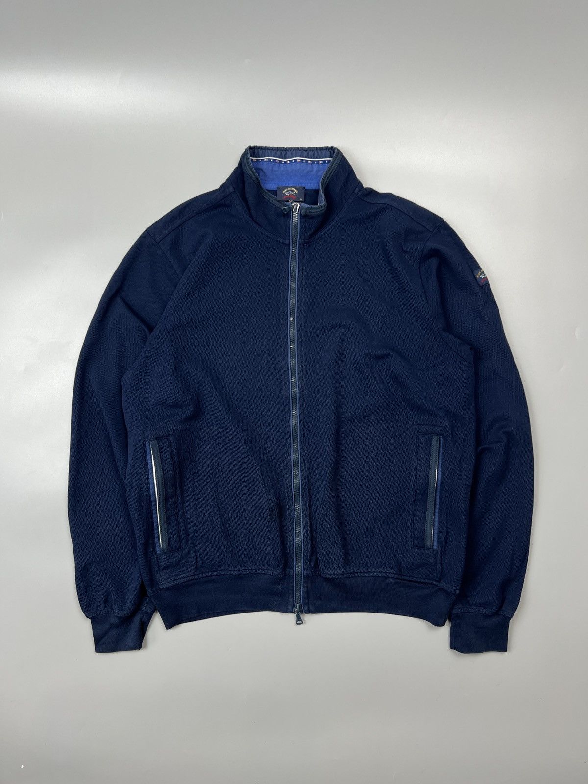 Paul & Shark Paul Shark Blue Cotton Full Zip Bomber Jacket (Y0464) Size US M / EU 48-50 / 2 - 1 Thumbnail
