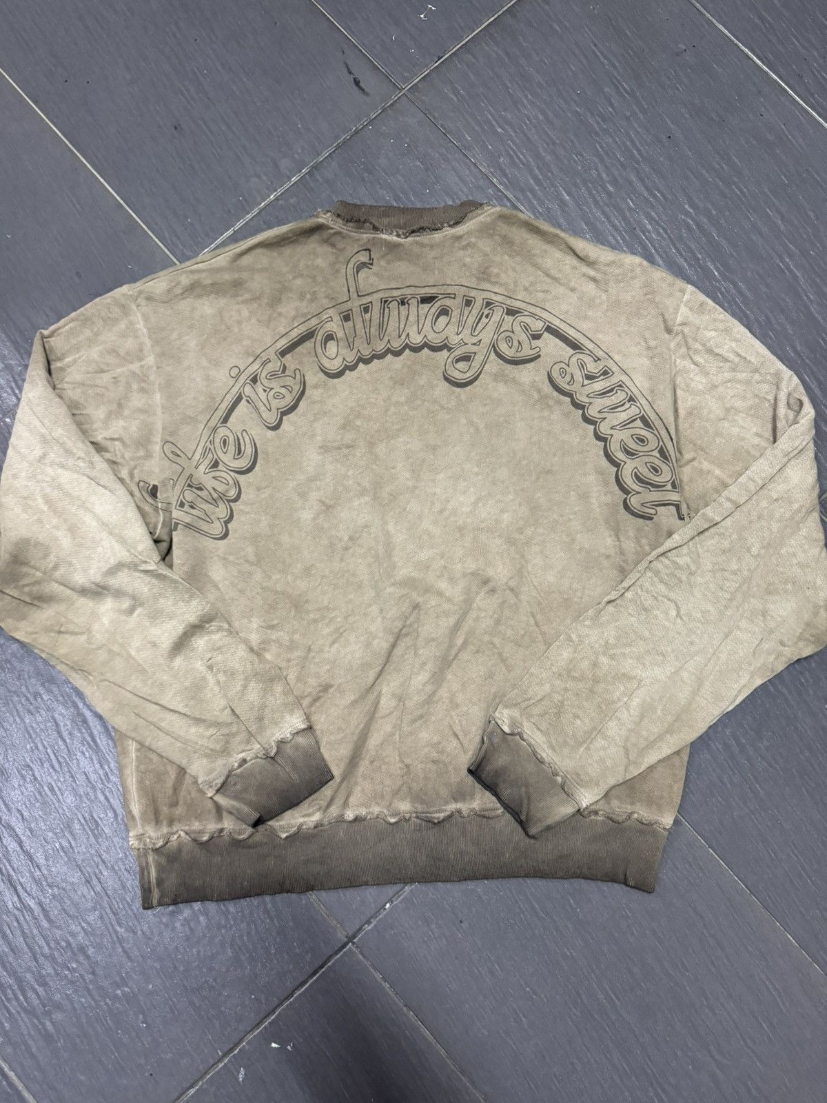 John Elliott JOHN ELLIOT NEPAL TUCK TERRY CREW SWEATSHIRT Size US M / EU 48-50 / 2 - 6 Thumbnail