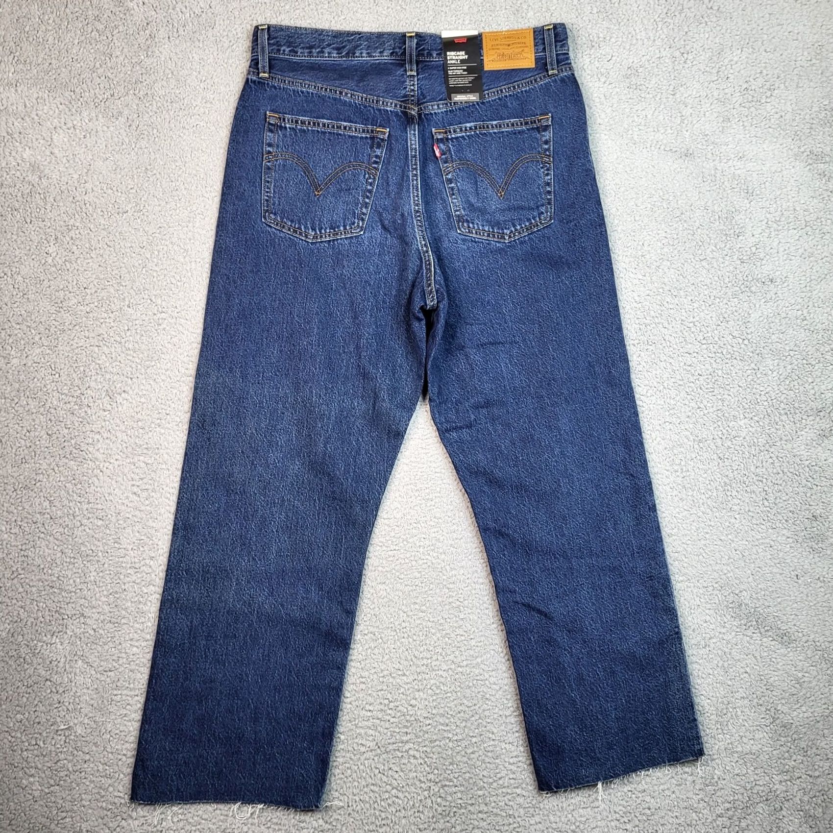 Levi's Levi's Ribcage Slim Jeans Size 32 x 27 Blue Denim High Rise Slim Straight Ankle Women's Regular Size Type Jeans 108 NEW Size 24" / US 00 / IT 34 - 2 Thumbnail