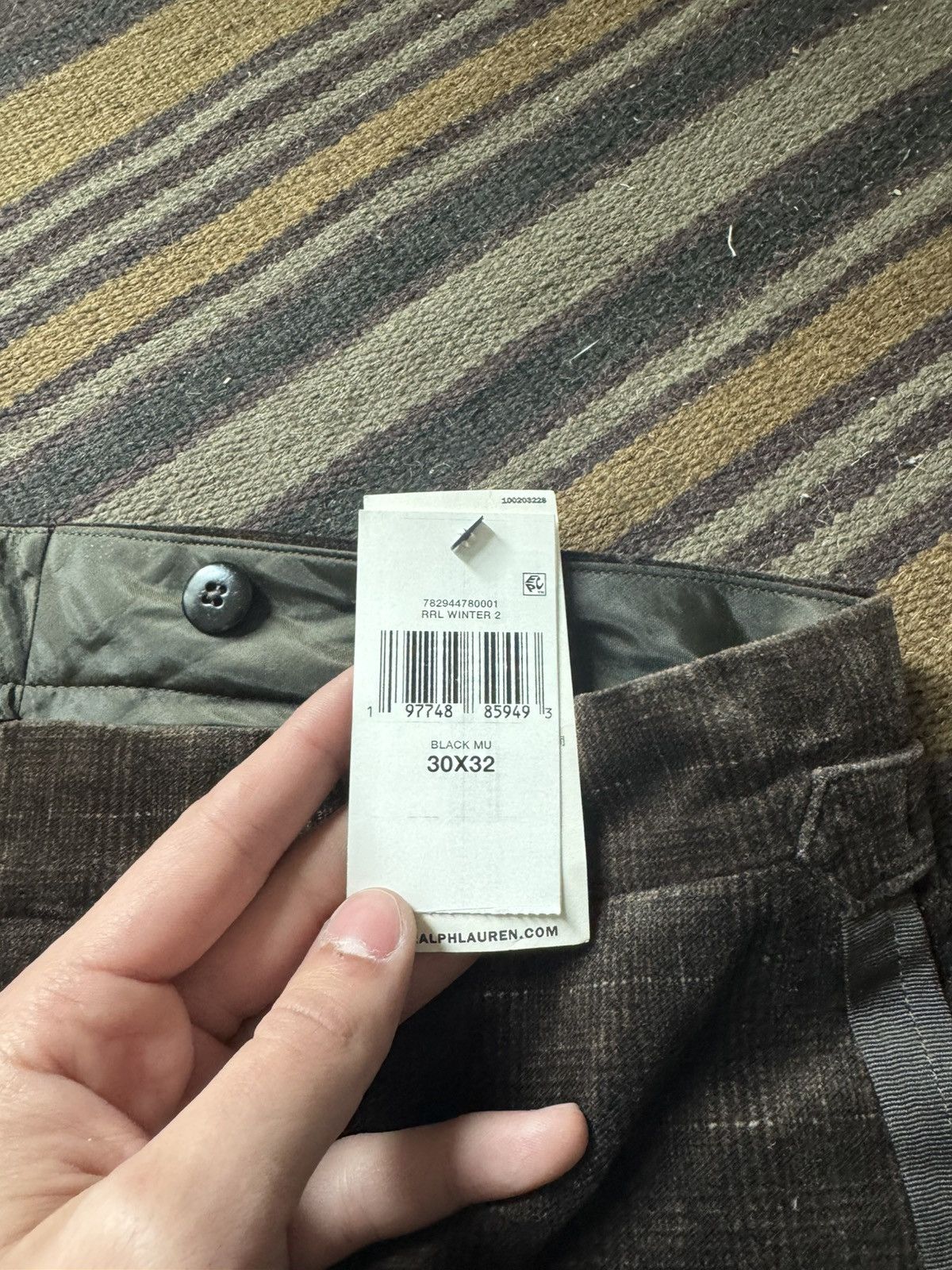 RRL Ralph Lauren Brown Tuxedo Pant Size 36R - 5 Thumbnail