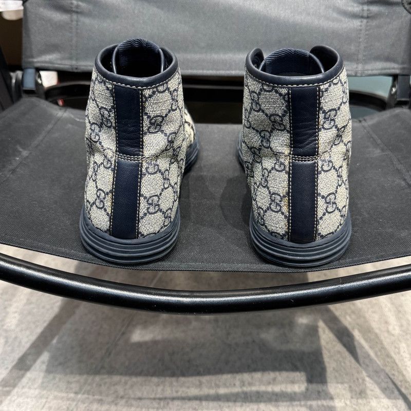 Gucci Gucci GG Supreme High-Top Sneakers for Men - Size US 9.5 / EU 42-43 - 3 Thumbnail