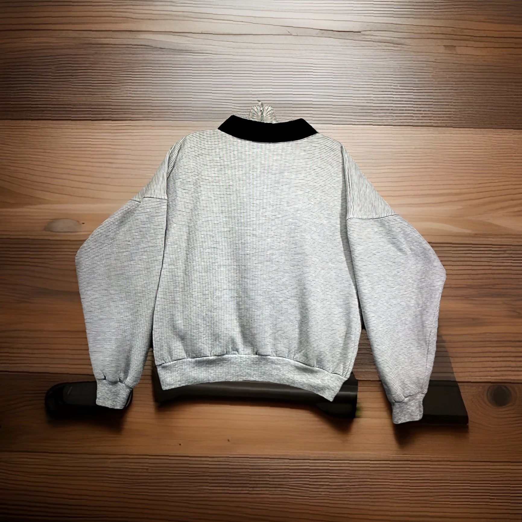 Vintage VINTAGE University Place Universal Studios Sweatshirt Henley Men Medium Gray 80s 90s Hollywood Movie Graphic Size US M / EU 48-50 / 2 - 2 Thumbnail