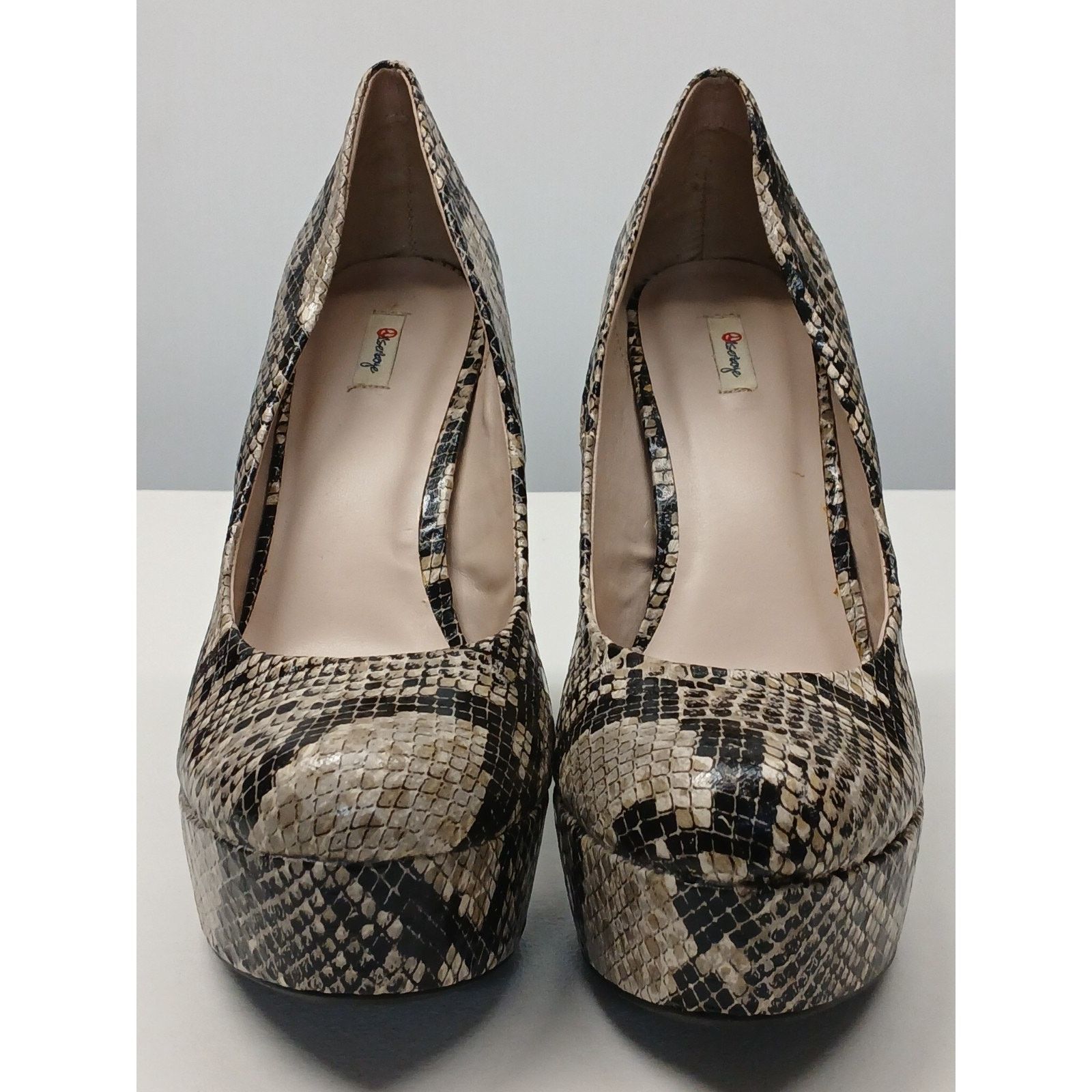 Other Olsenboye (10M) Snake Skin Close Toe Pumps Stiletto Heels Size US 10 / IT 40 - 1 Thumbnail