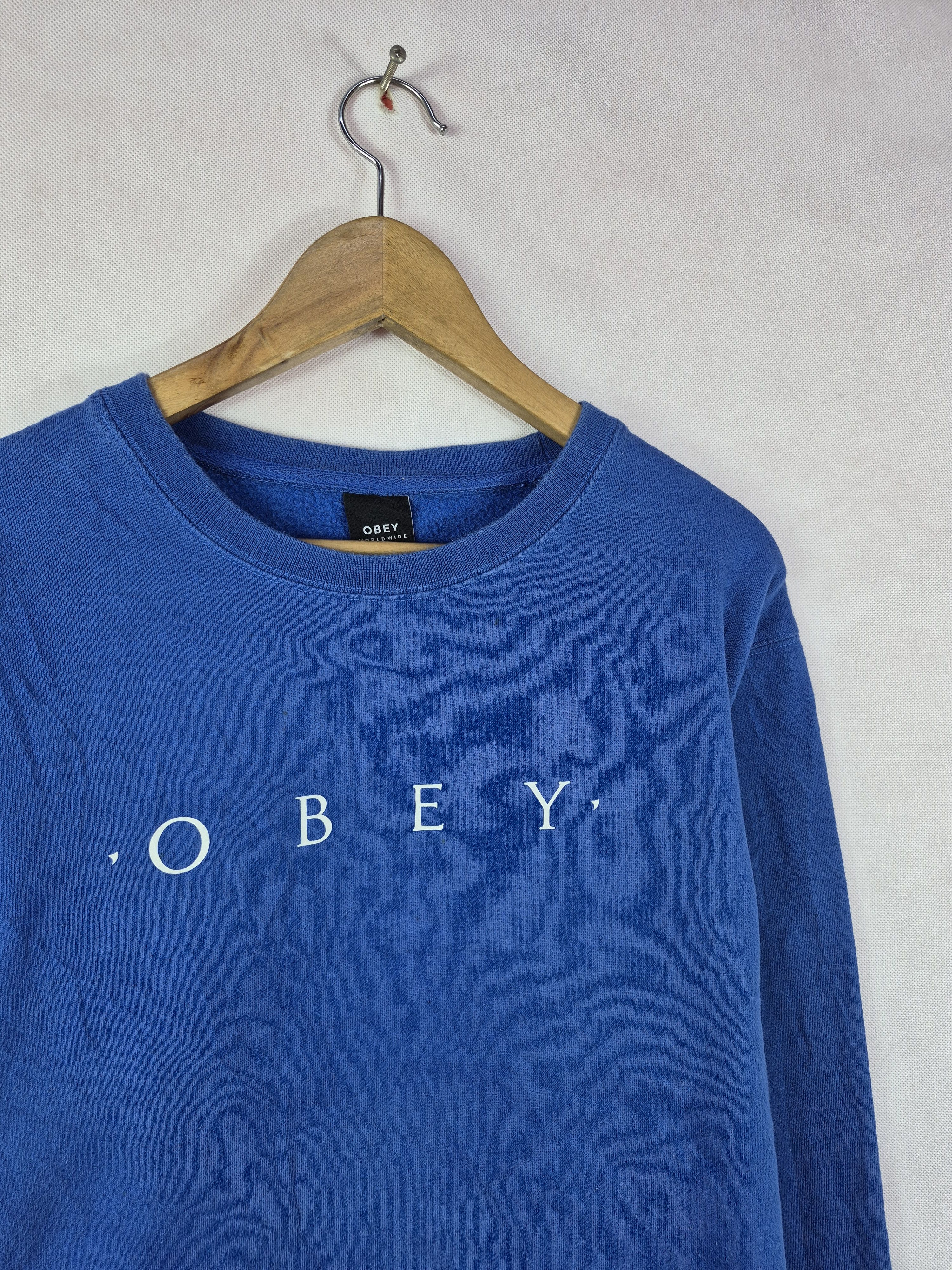 Obey 🔥 Obey Worldwide Spellout Streetwear Skate Sweatshirt Size US M / EU 48-50 / 2 - 2 Thumbnail