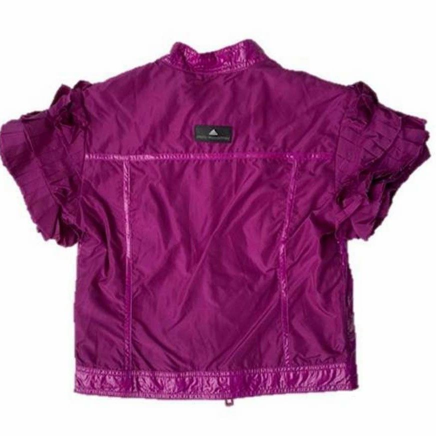 Adidas × Stella McCartney aadidas stella mccartney violet cropped ruffle windbreaker Size S / US 4 / IT 40 - 2 Thumbnail