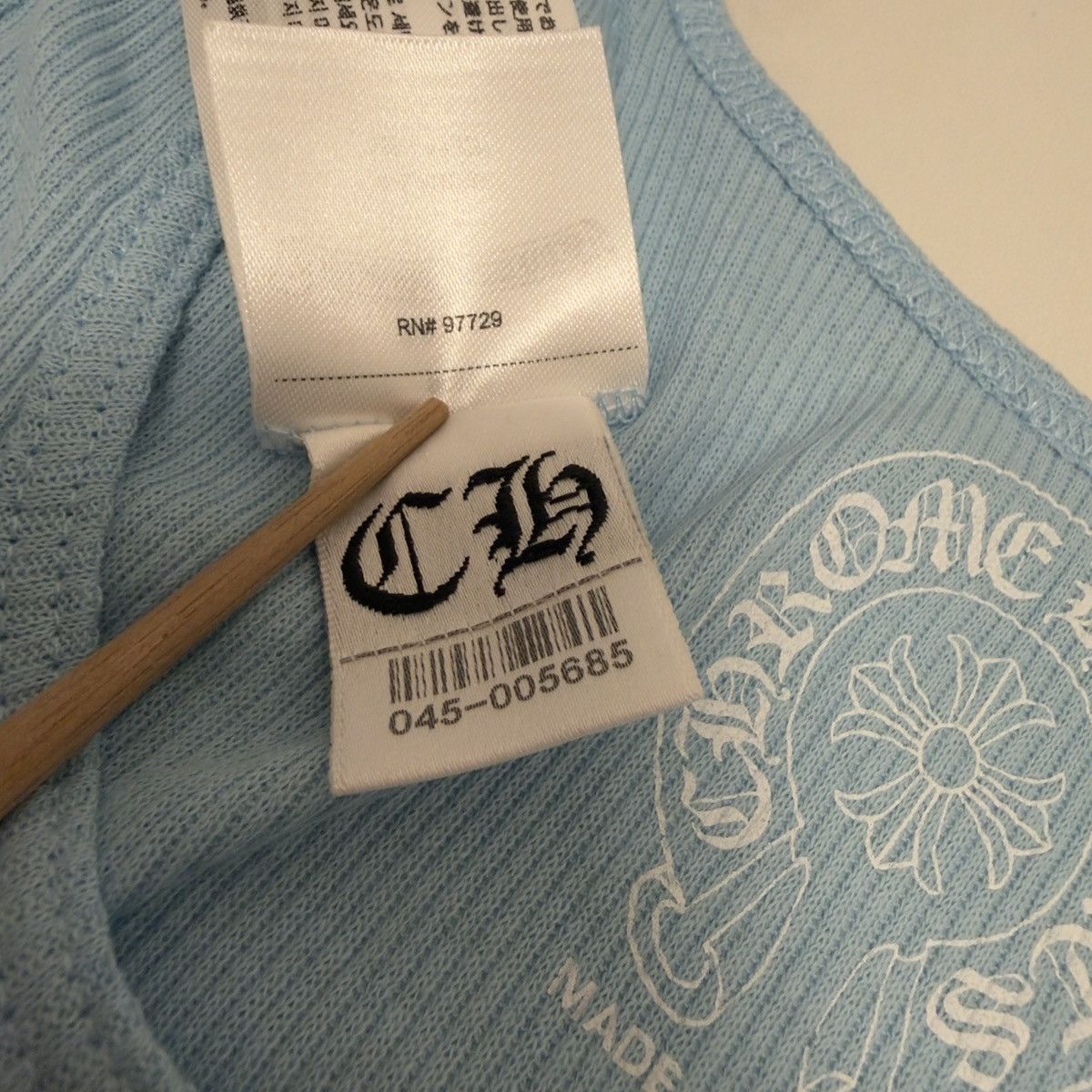 Chrome Hearts CHROME HEARTS BABY BLUE TANK TOP XL 🚫READ DESCRIPTION🚫 Size US XL / EU 56 / 4 - 7 Thumbnail