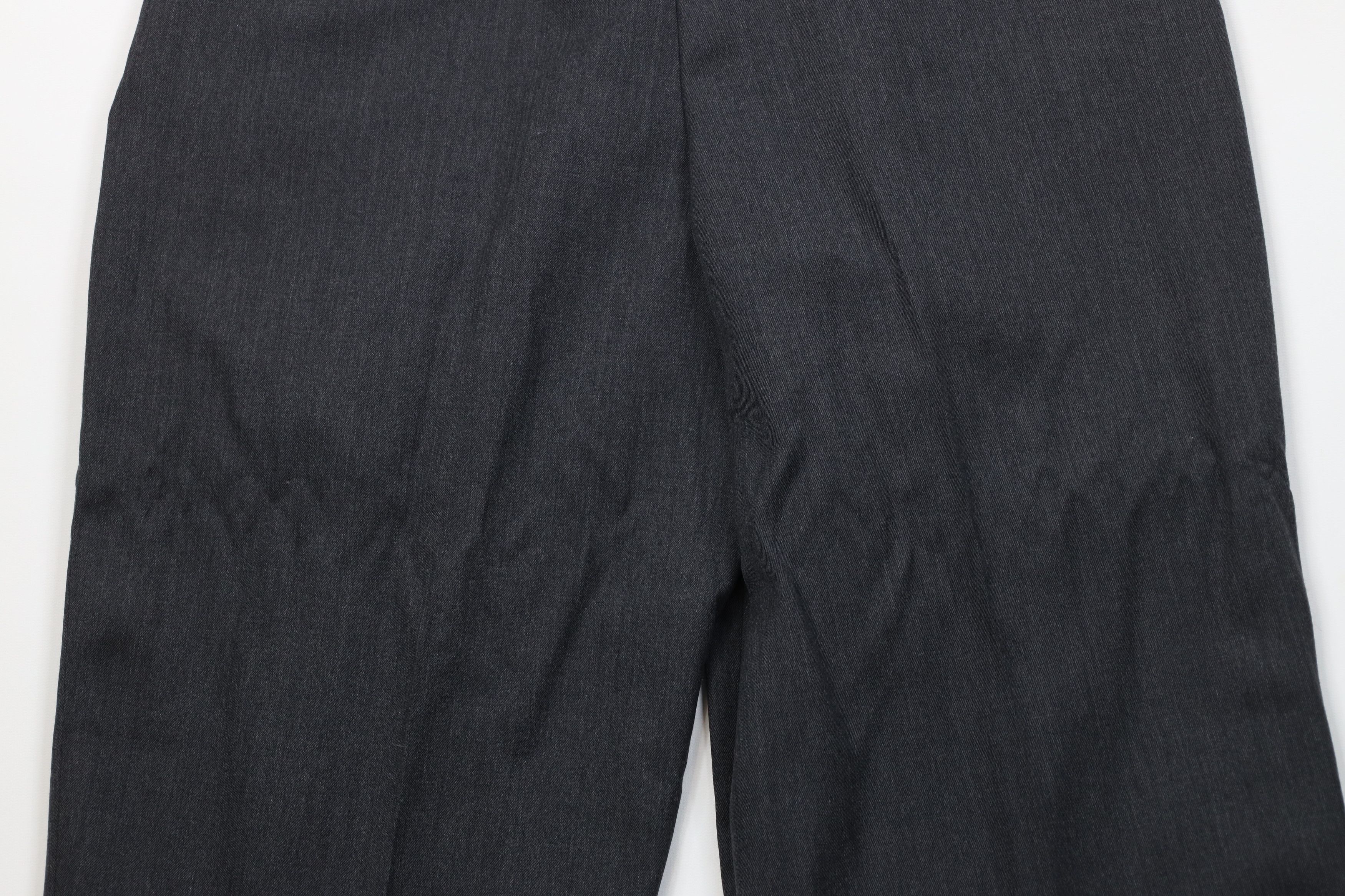 Vintage 90s Eddie Bauer Pleated Cuffed Wool Chino Pants Gray