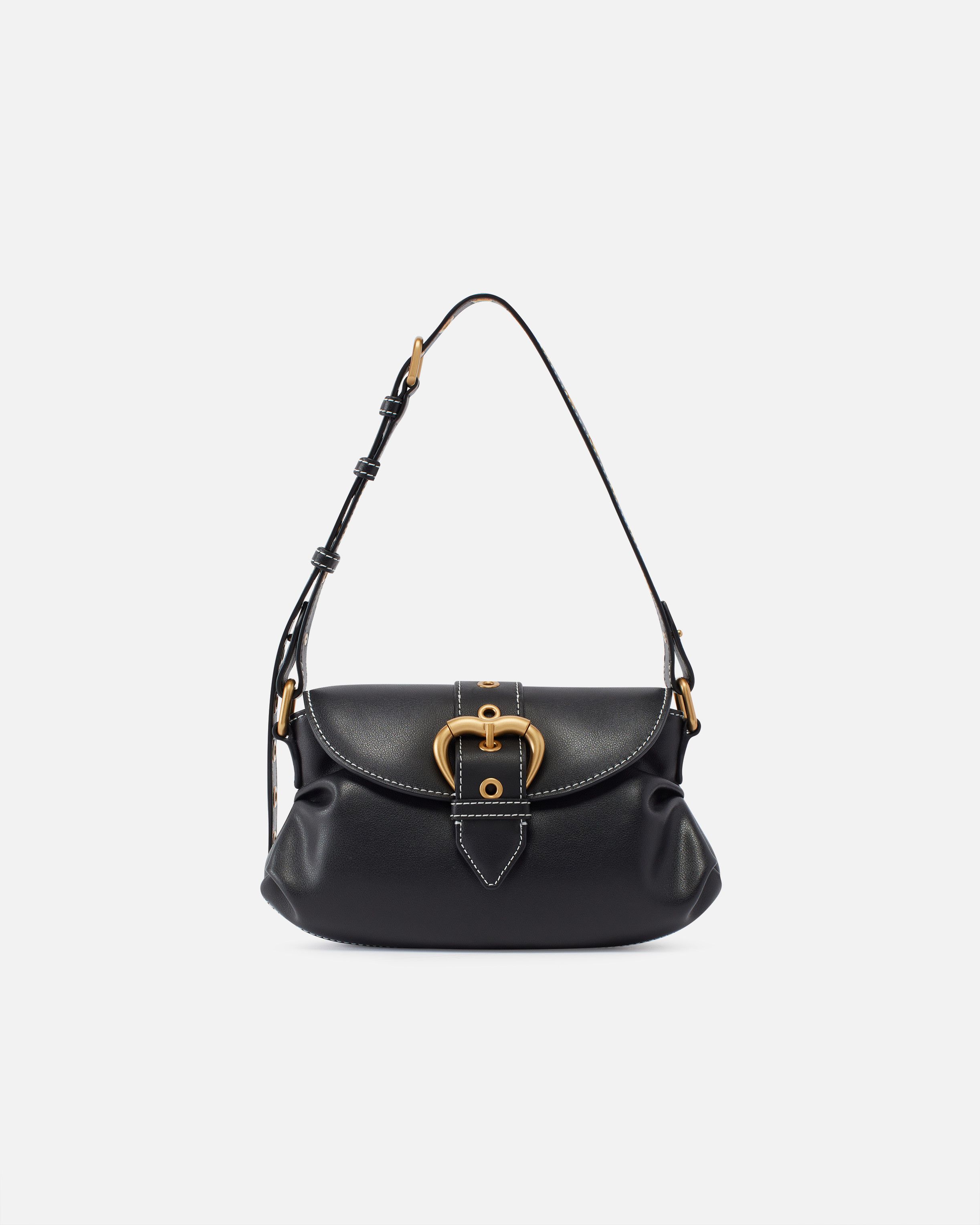 Pinko o1s22i1n0824 Size: OS / Small Jolene Shoulder Bag in Black Size ONE SIZE - 1 Thumbnail