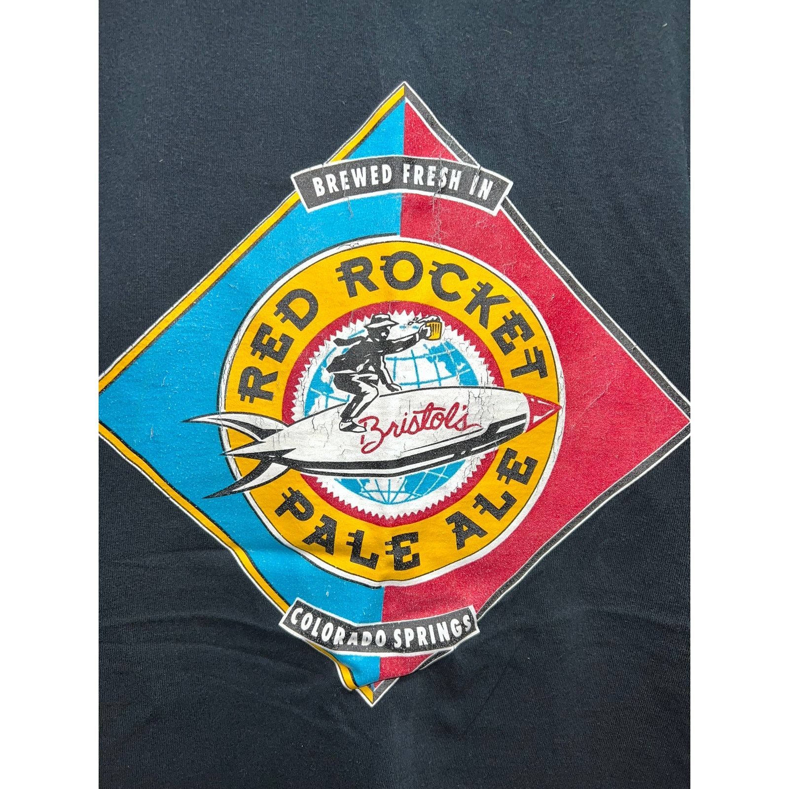 Gildan Red Rocket Pale Ale Shirt Colorado Springs Bristol's beer 2X Size US XXL / EU 58 / 5 - 2 Thumbnail