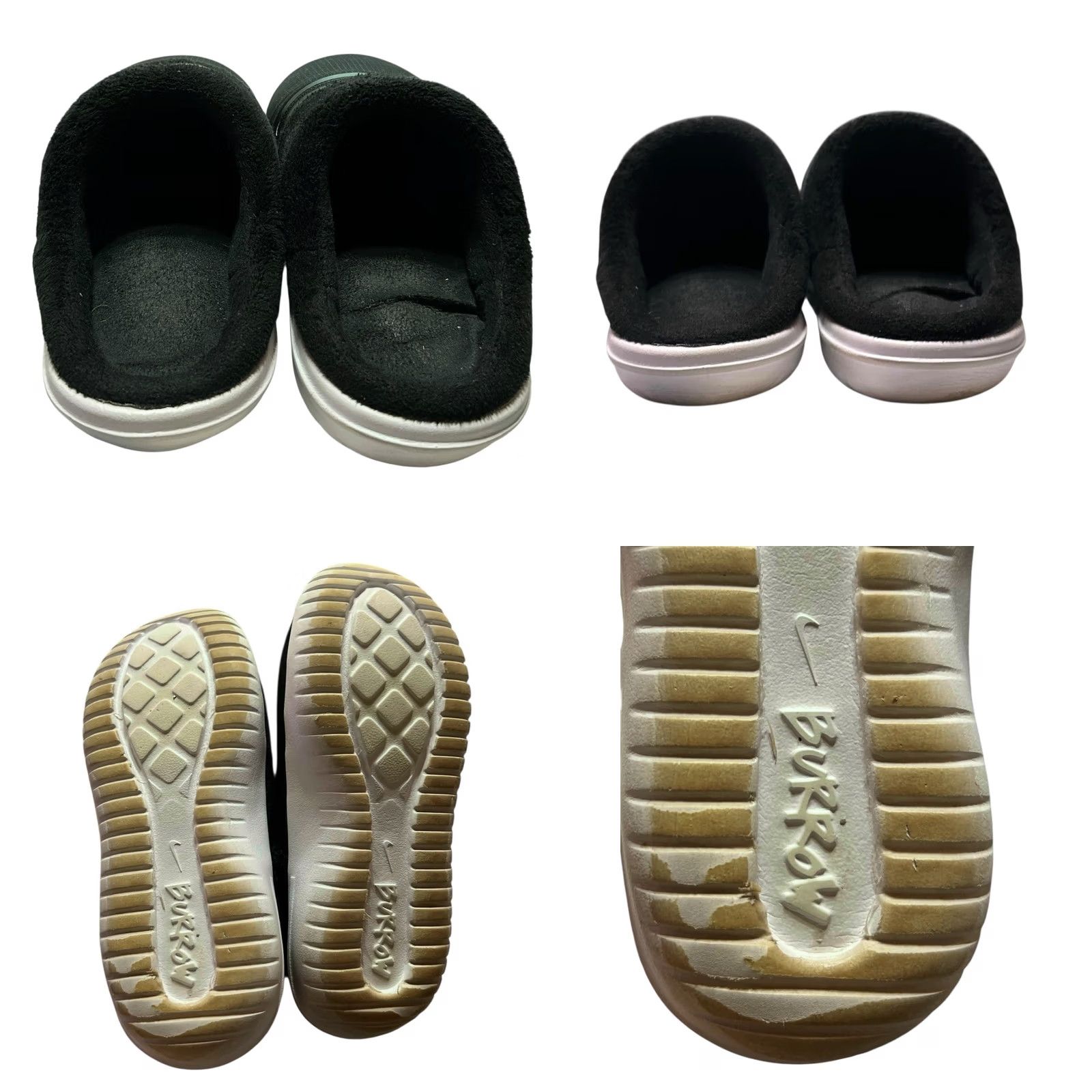 Nike Nike Burrow NA Slippers Slip On Fleece Black & White DJ3131-001 Women Size 6 Slipper, Comfort, Casual, Winter & Fall, Women’s Size M / US 6-8 / IT 42-44 - 10 Thumbnail