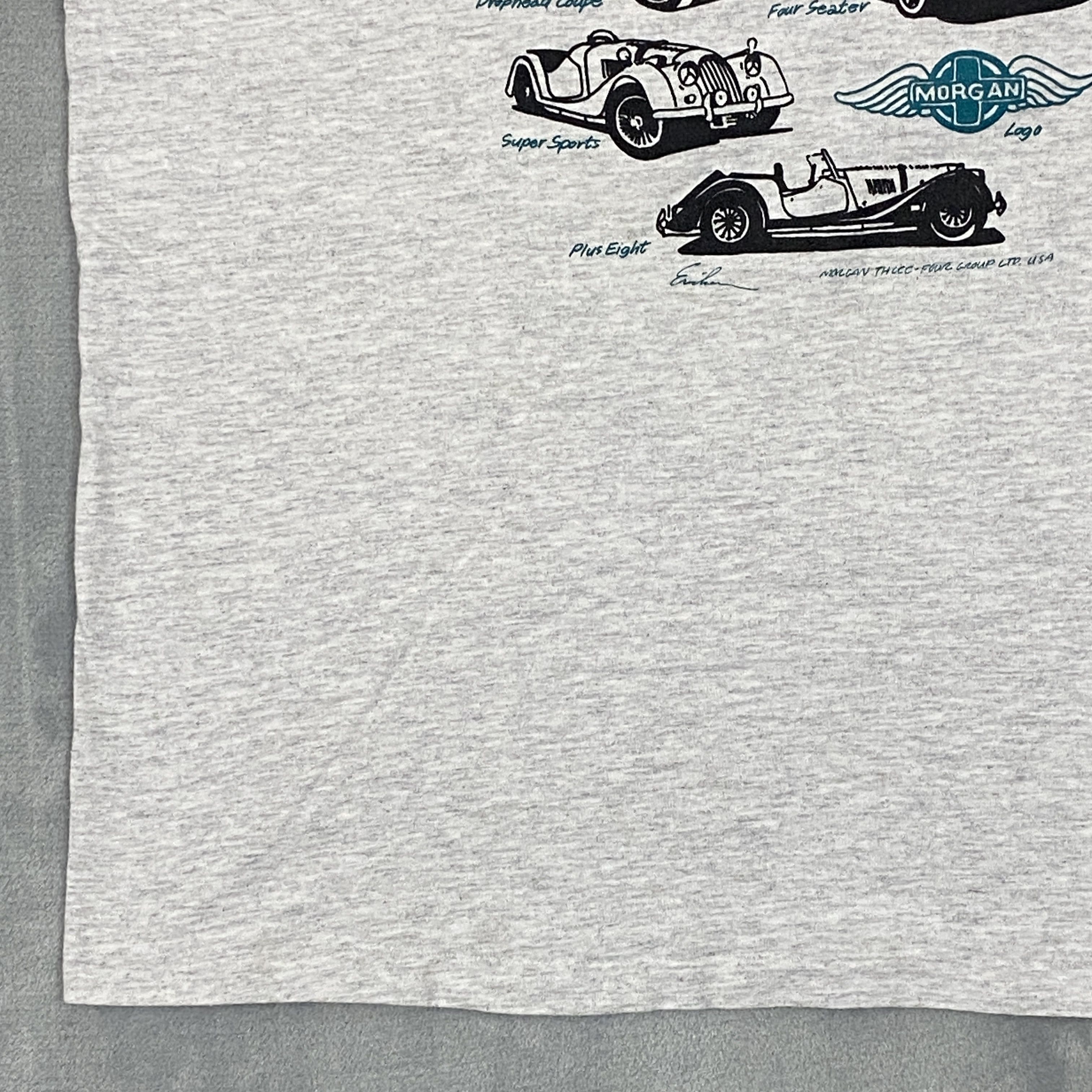 Vintage 80s Belton The HISTORY of MORGAN T Shirt Large Classic Cars Size US L / EU 52-54 / 3 - 7 Thumbnail