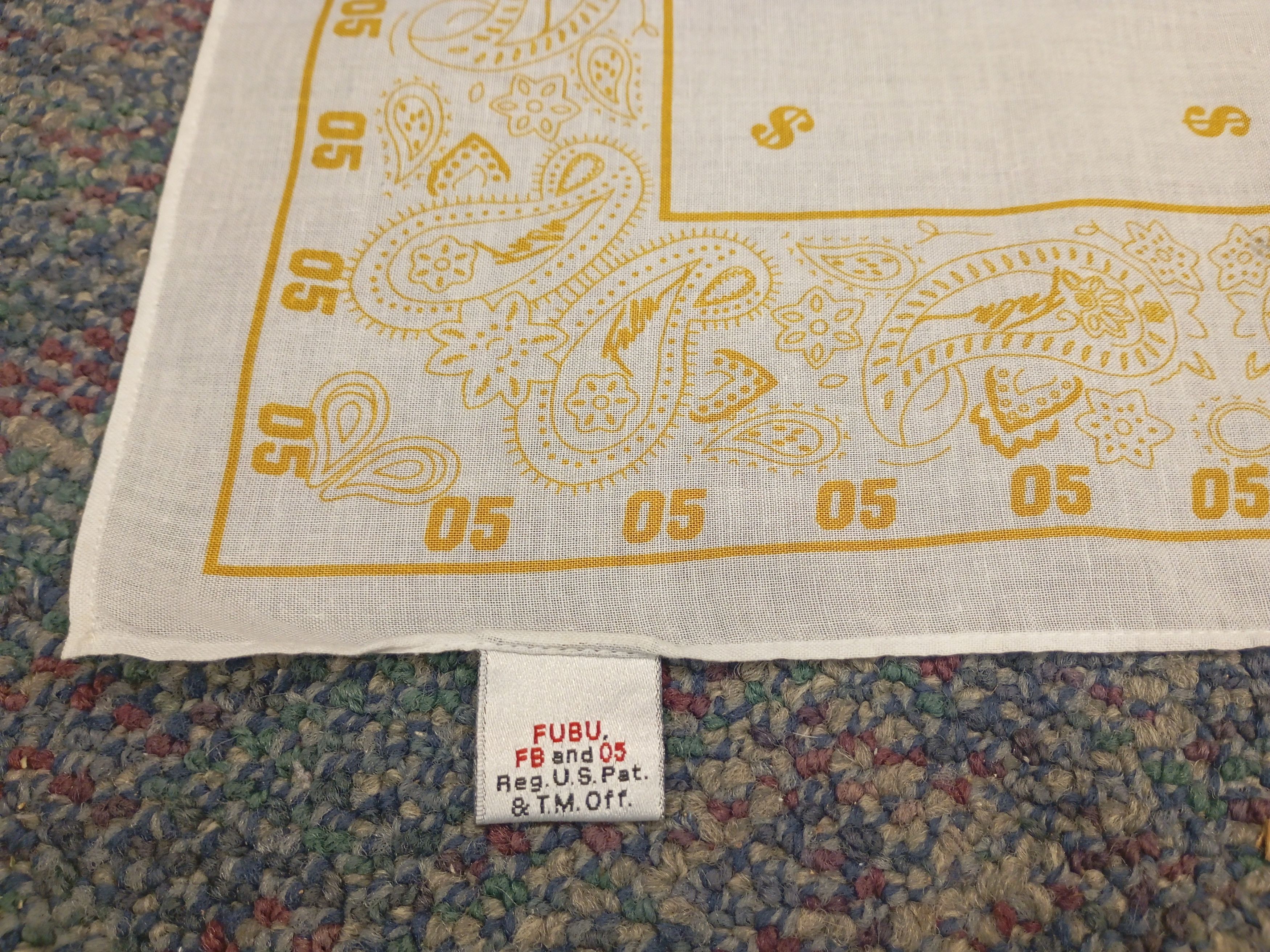Fubu FUBU Bandana Handkerchief Scarf Size ONE SIZE - 2 Thumbnail