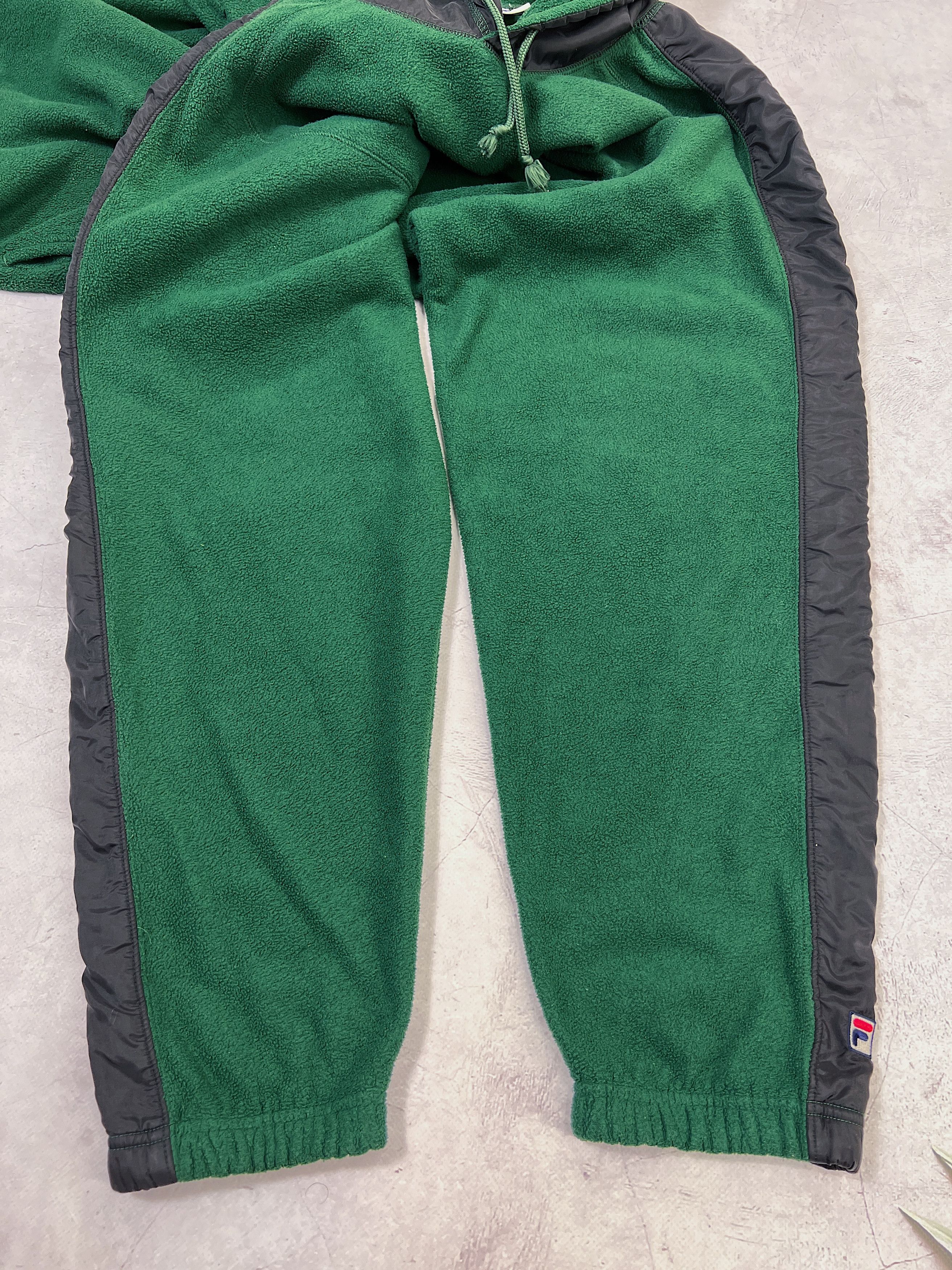 Fila × Vintage Vintage Fila Fleece Hoodie & Nylon Trims Size US L / EU 52-54 / 3 - 8 Thumbnail